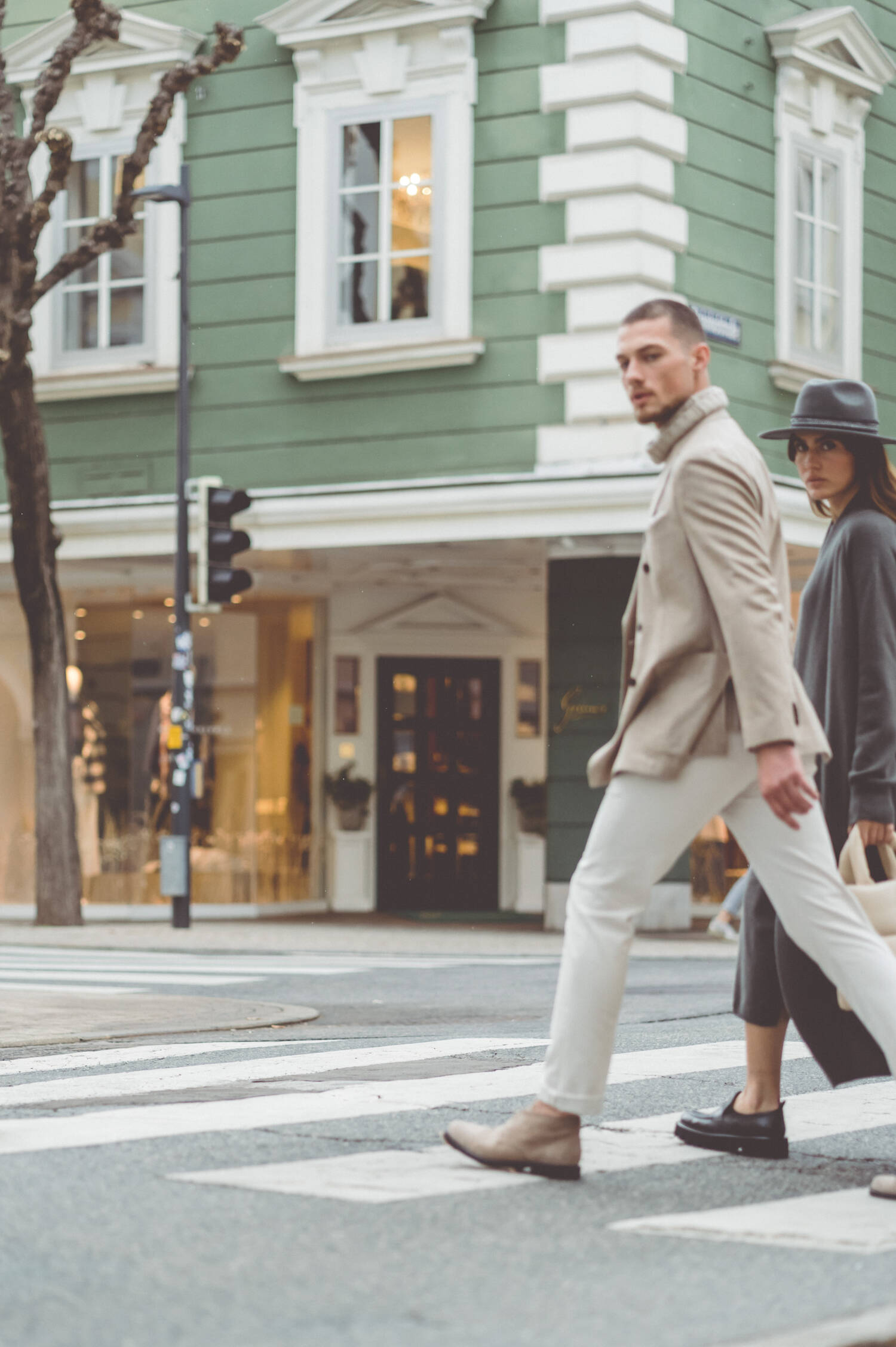 Sakko mit doppelter Knopfleiste in Beige Sakko mit doppelter Knopfleiste in Beige