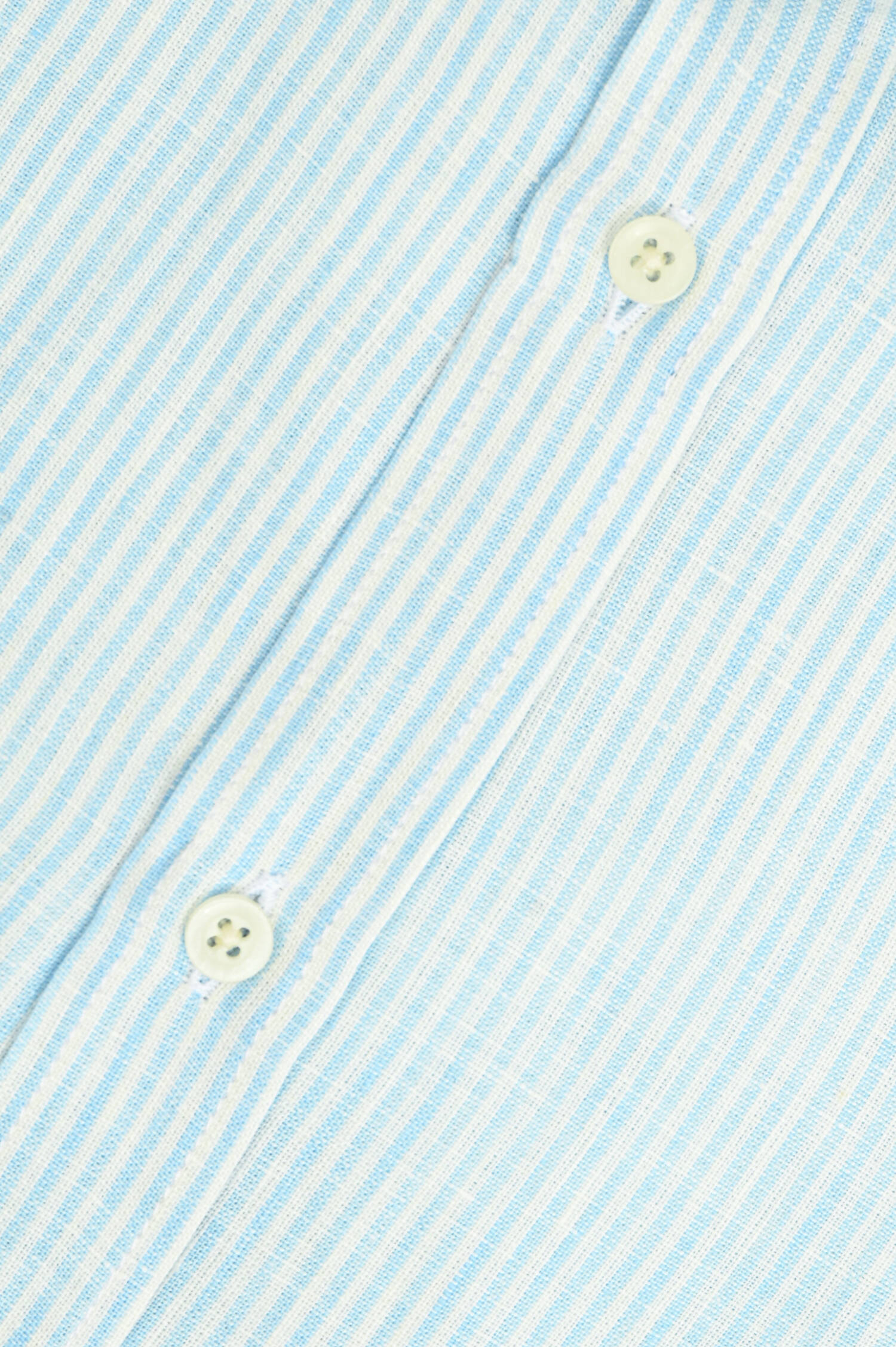  Leinenhemd mit schmalen Streifen in Hellblau/Weiß