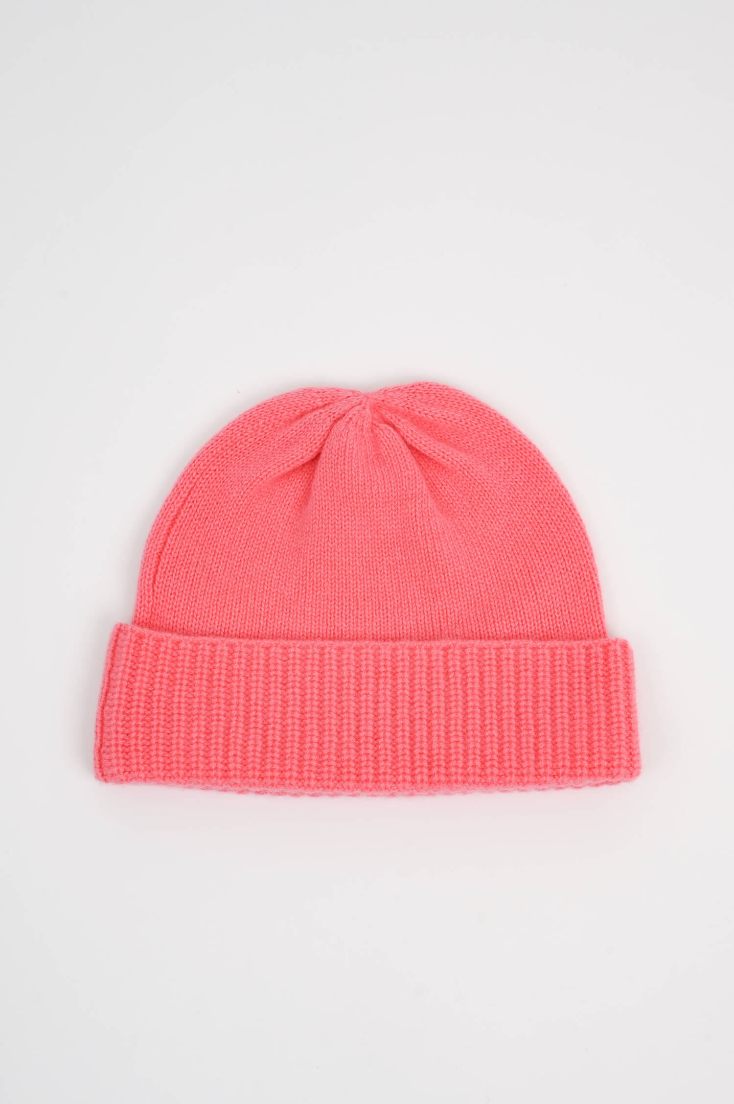 Cashmere Mütze in Korall