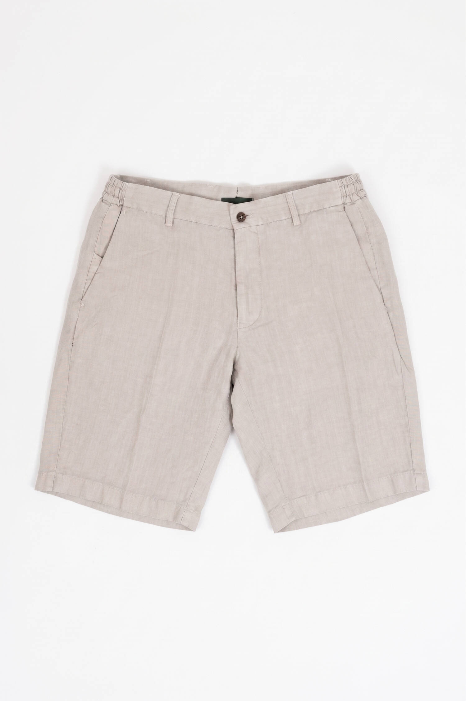 Bermuda aus Leinen in Greige