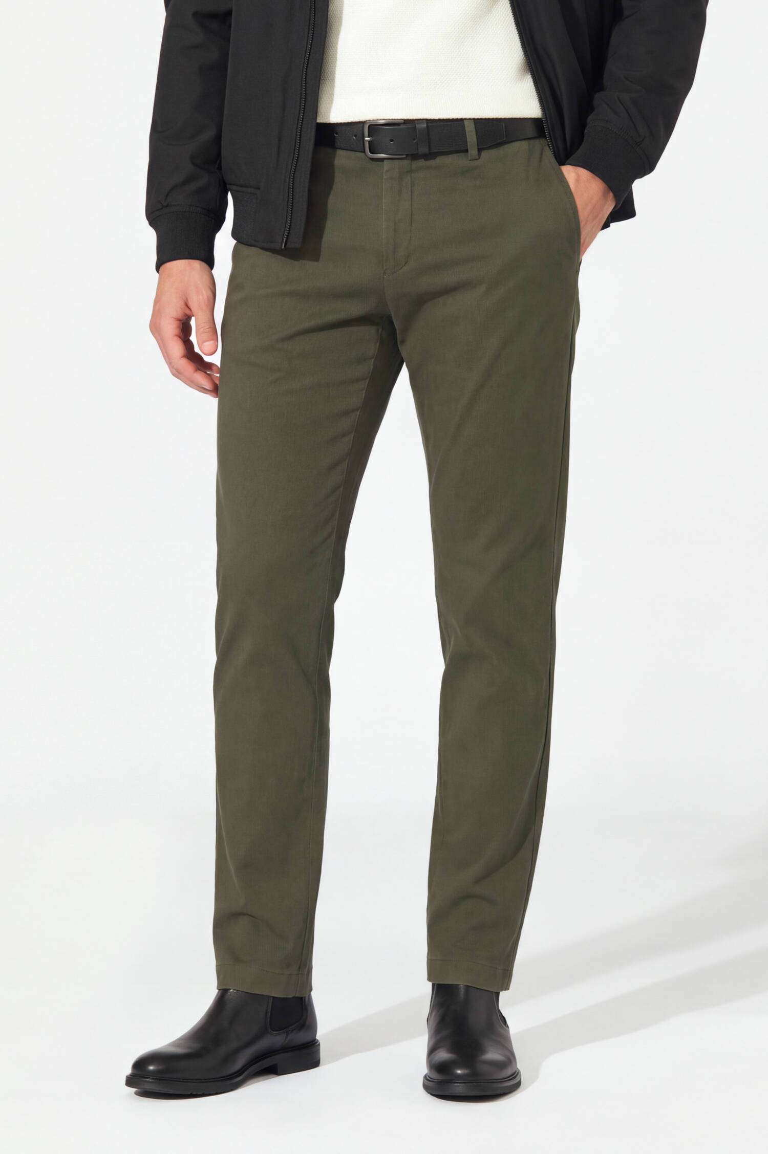 Slim-Fit Chino TILO in Oliv Slim-Fit Chino TILO in Oliv