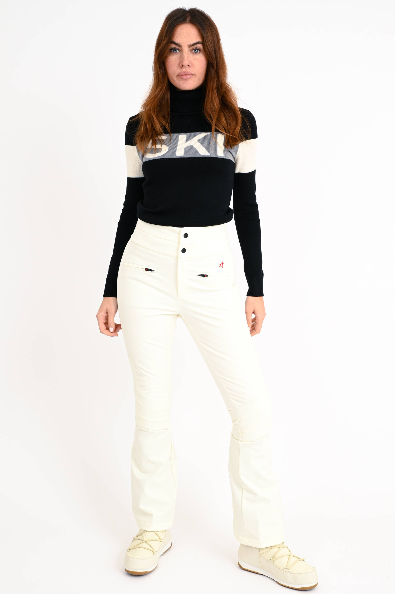 Flared Skihose AURORA in Weiß Flared Skihose AURORA in Weiß