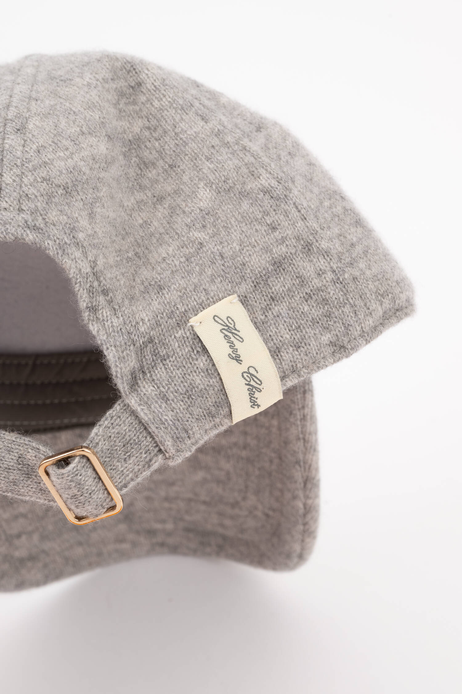Cashmere Basecap in Grau