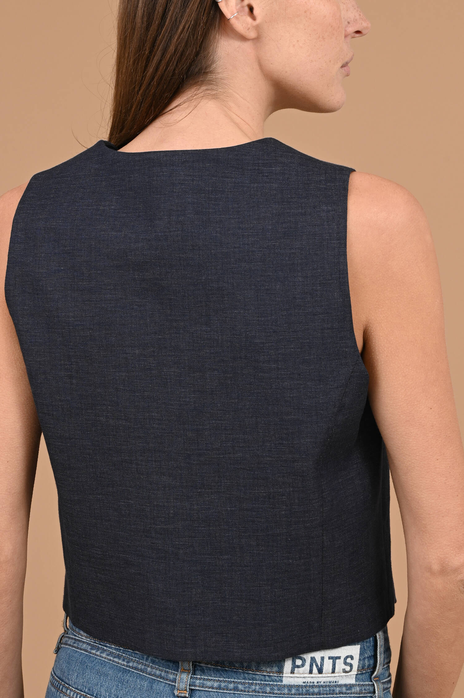 Gilet LINO in Denimblau