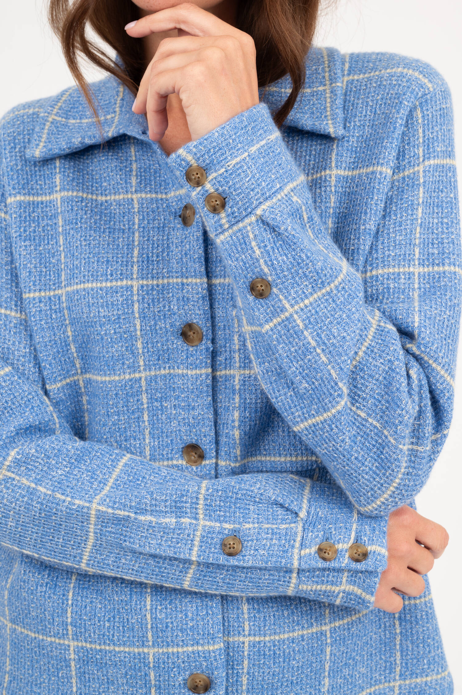Strick Hemd DYLAN in Hellblau Strick Hemd DYLAN in Hellblau