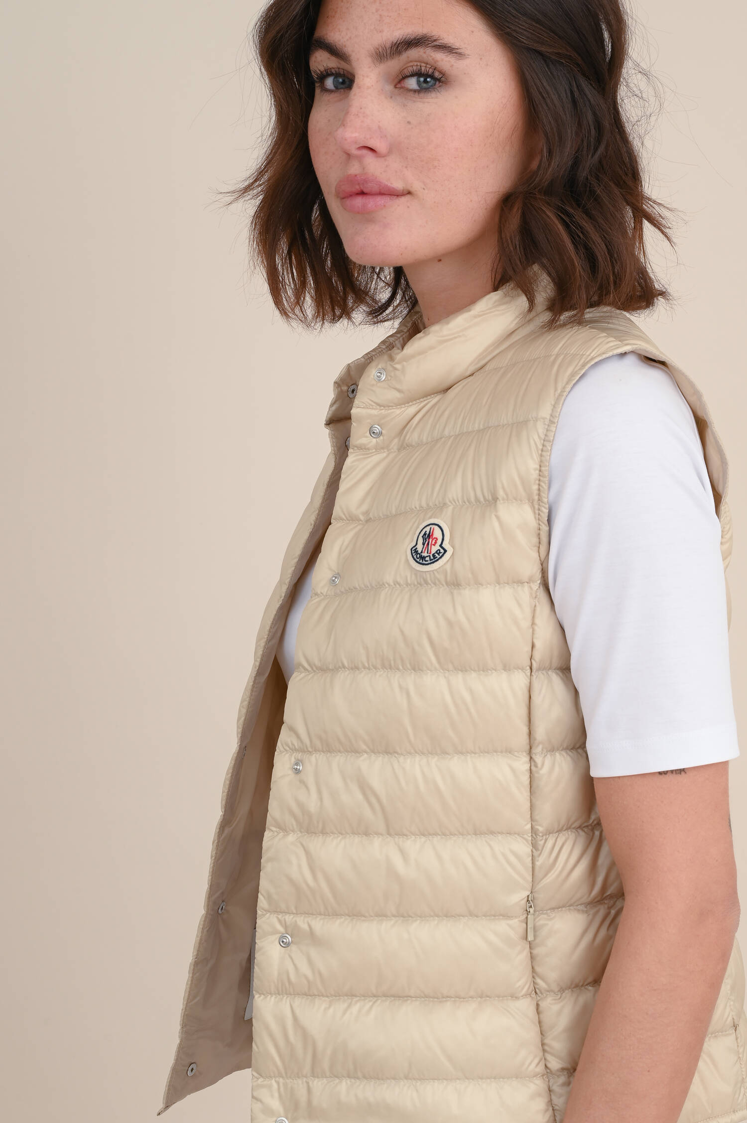 Leichtdaunengilet LIANE in Beige