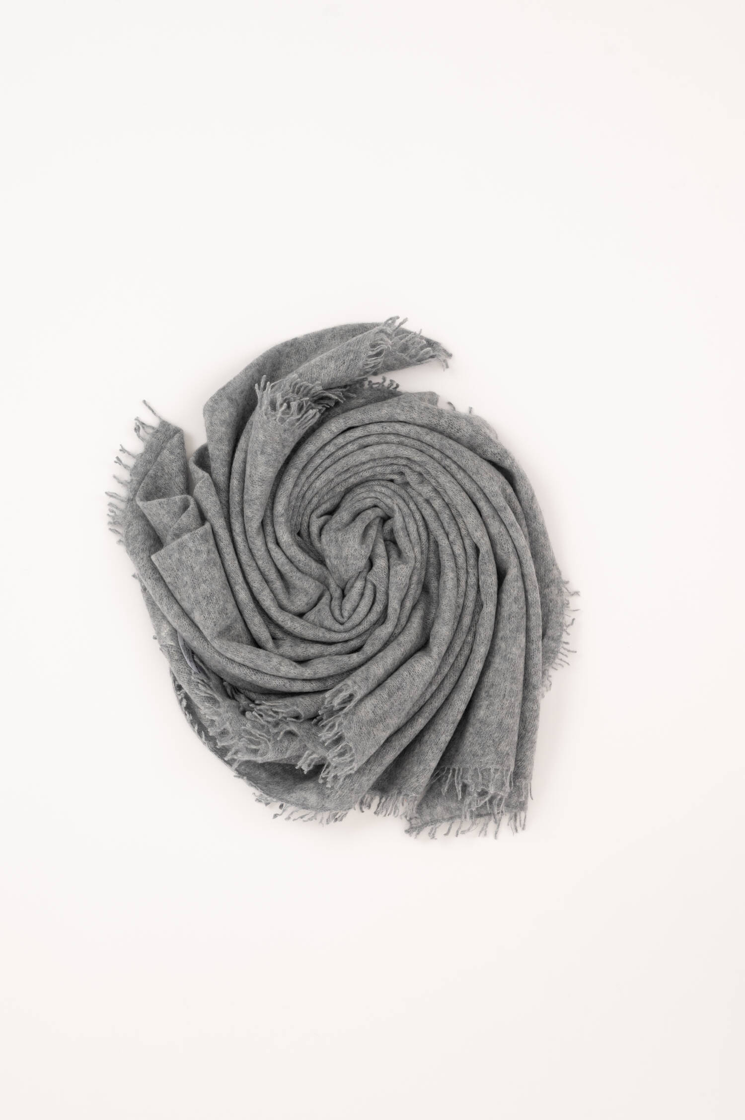 Cashmere Schal in Grau meliert