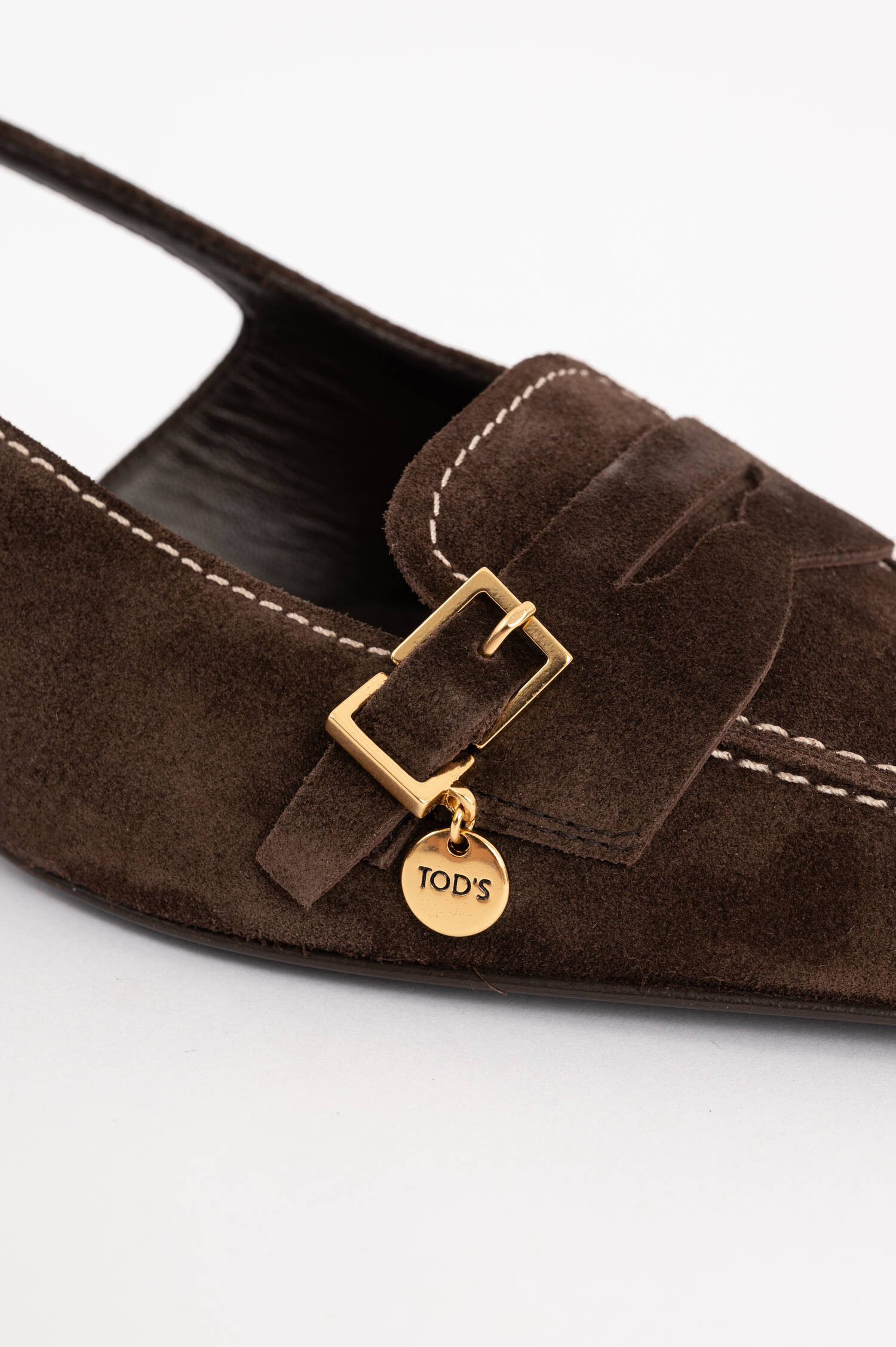 Suede Slingback-Pumps in Braun Suede Slingback-Pumps in Braun
