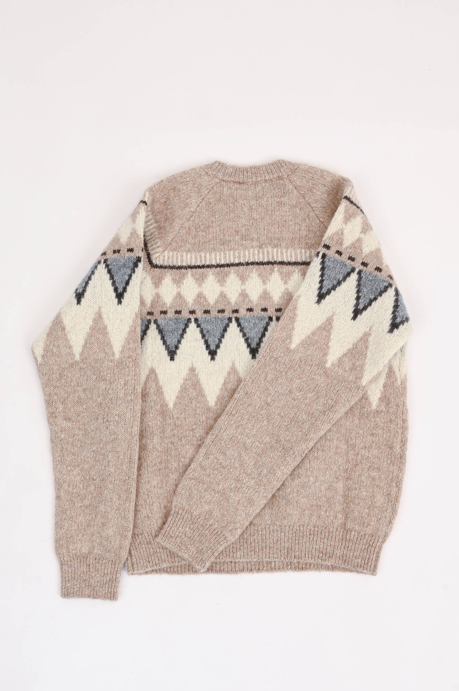 Strickpullover mit Muster in Beige Strickpullover mit Muster in Beige
