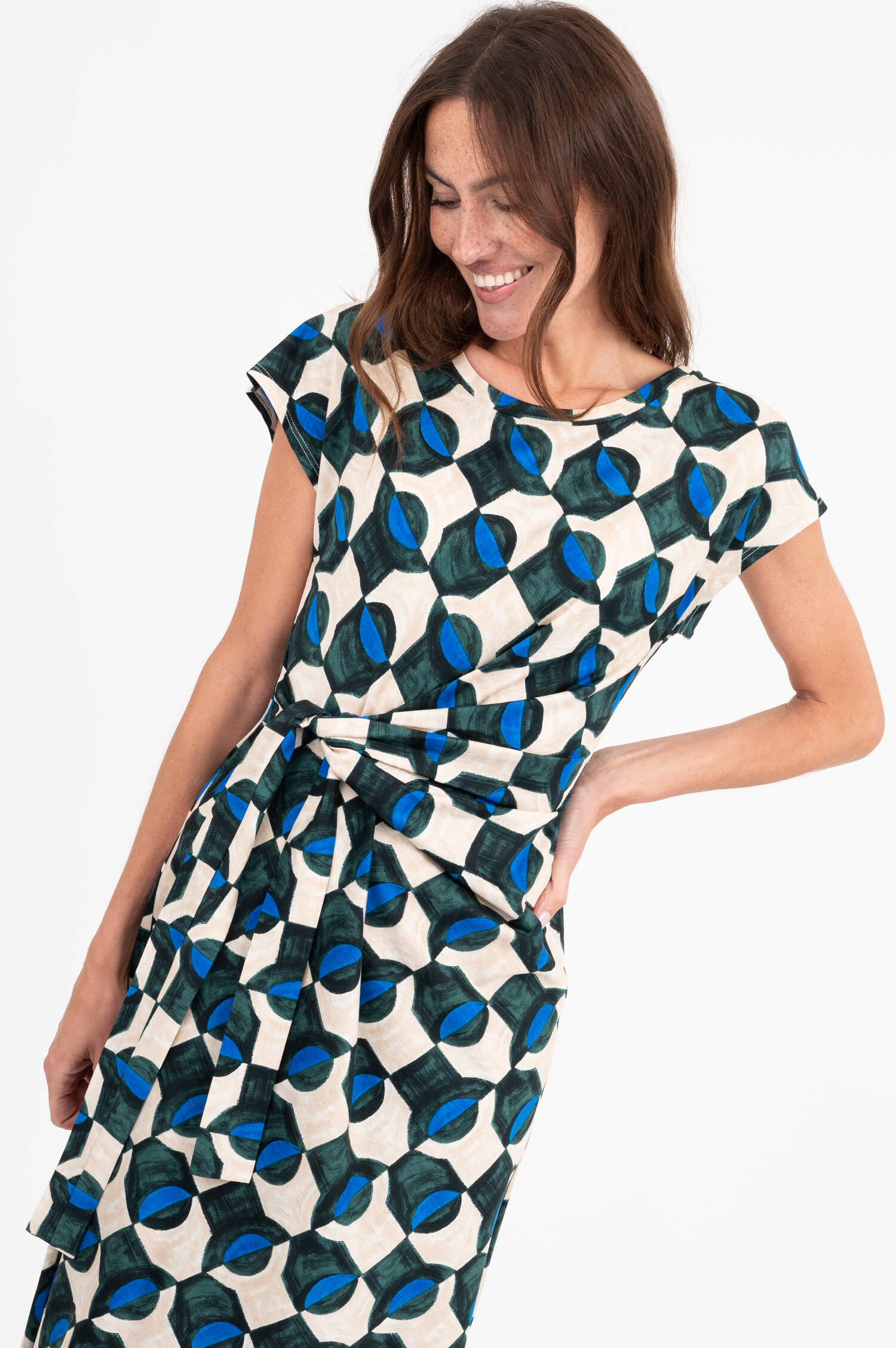 Jersey Kleid SAGGIO in Multicolor Jersey Kleid SAGGIO in Multicolor
