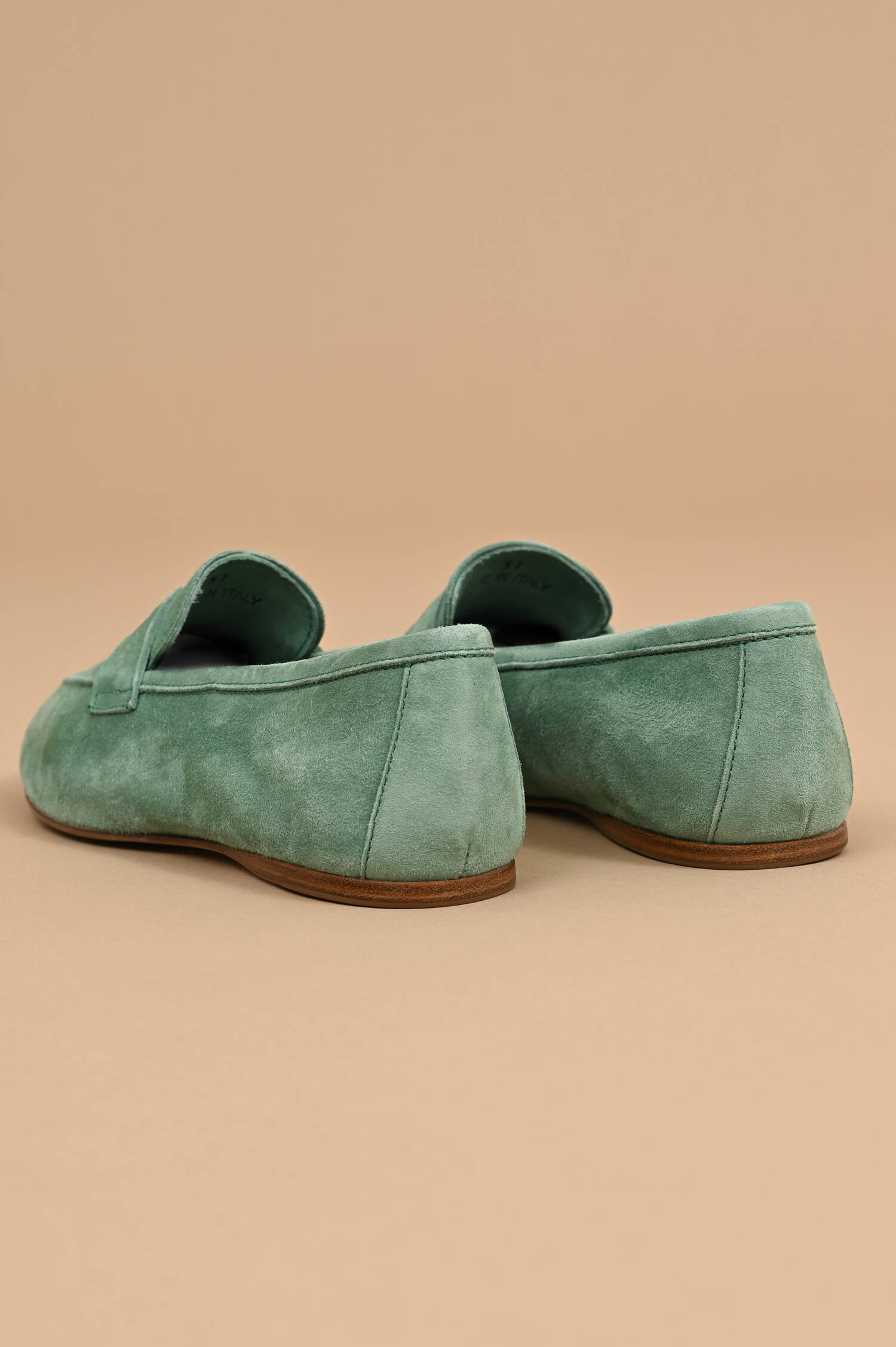 Veloursleder-Loafer in Aquamint Veloursleder-Loafer in Aquamint