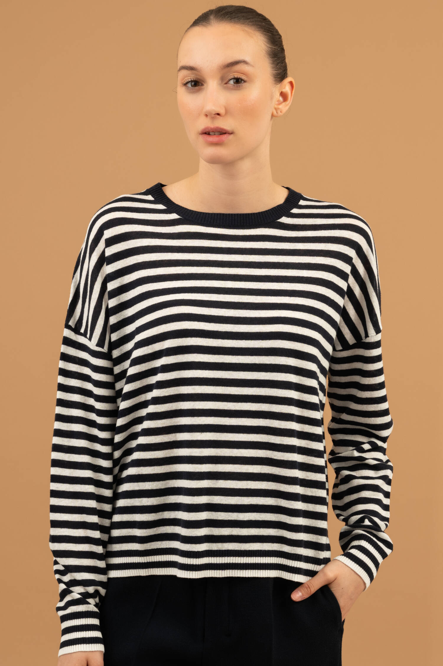 Langarm Ringelshirt in Navy/Weiß Langarm Ringelshirt in Navy/Weiß