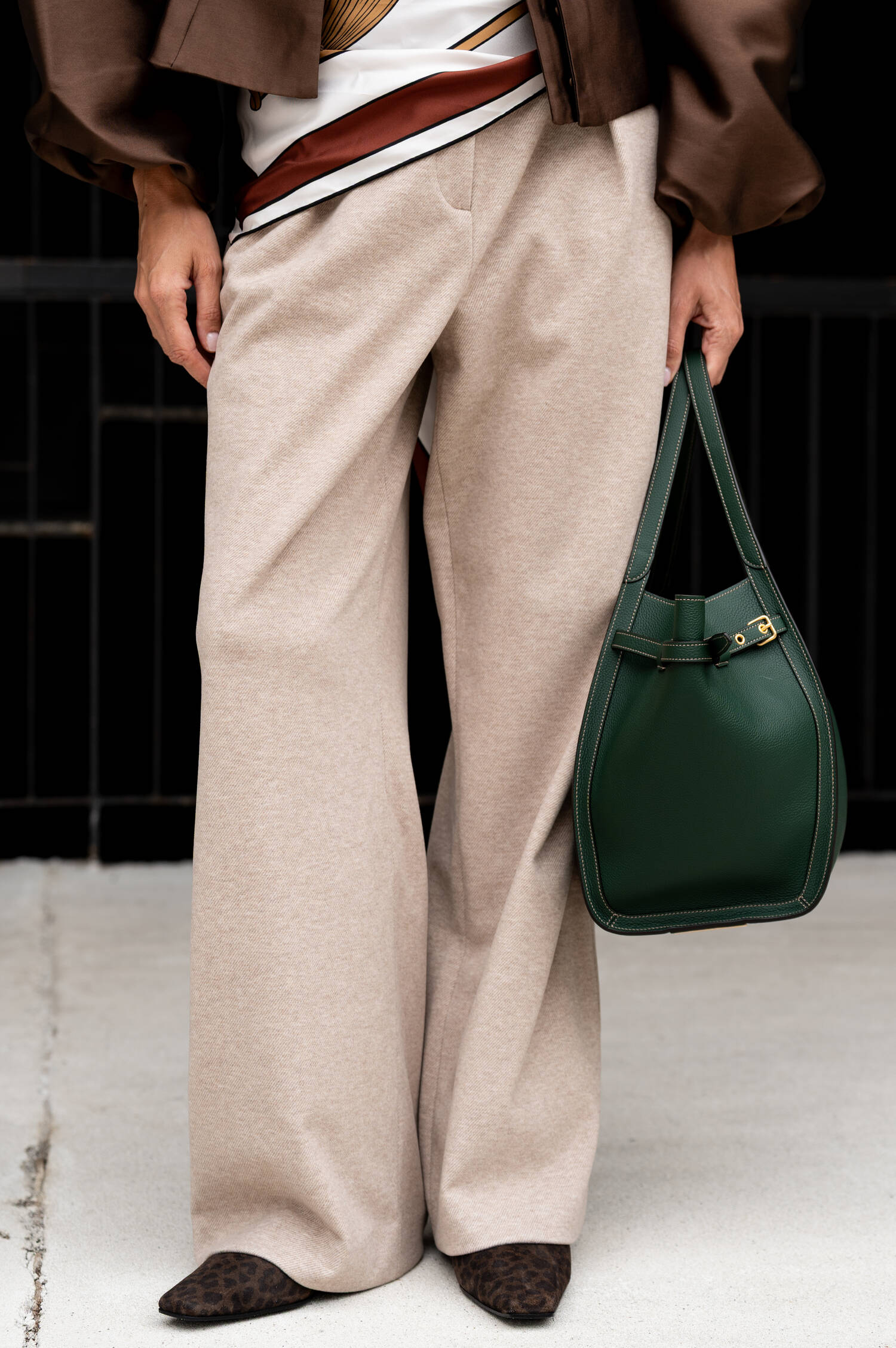 Woll-Mix-Hose in Beige