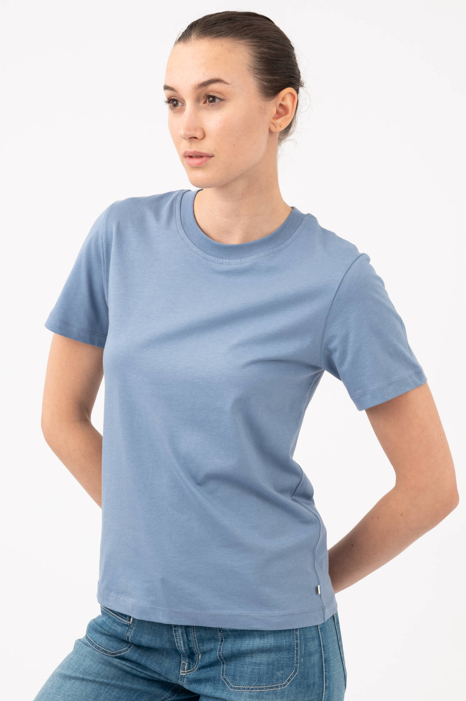 Basic T-Shirt in Stoneblue
