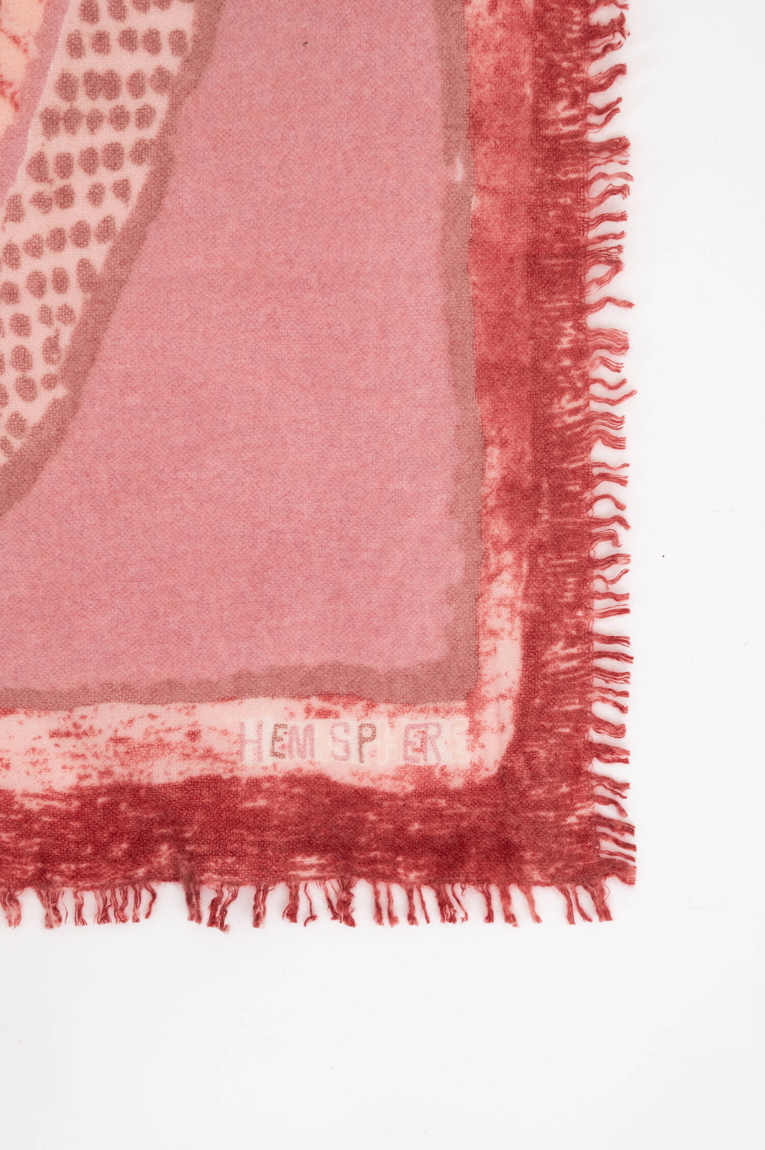 Cashmere-Tuch mit Fantasy-Print in Rosa Cashmere-Tuch mit Fantasy-Print in Rosa