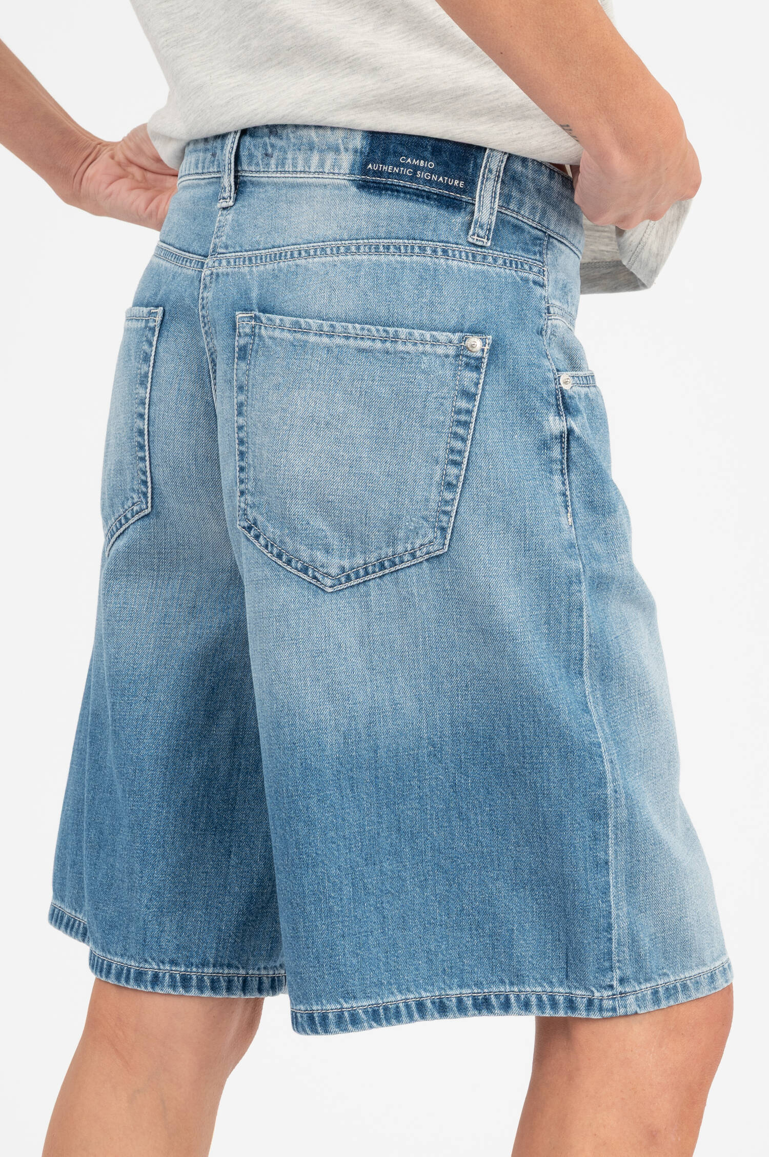 Denim Bermuda ELIN in Steelwaveblue
