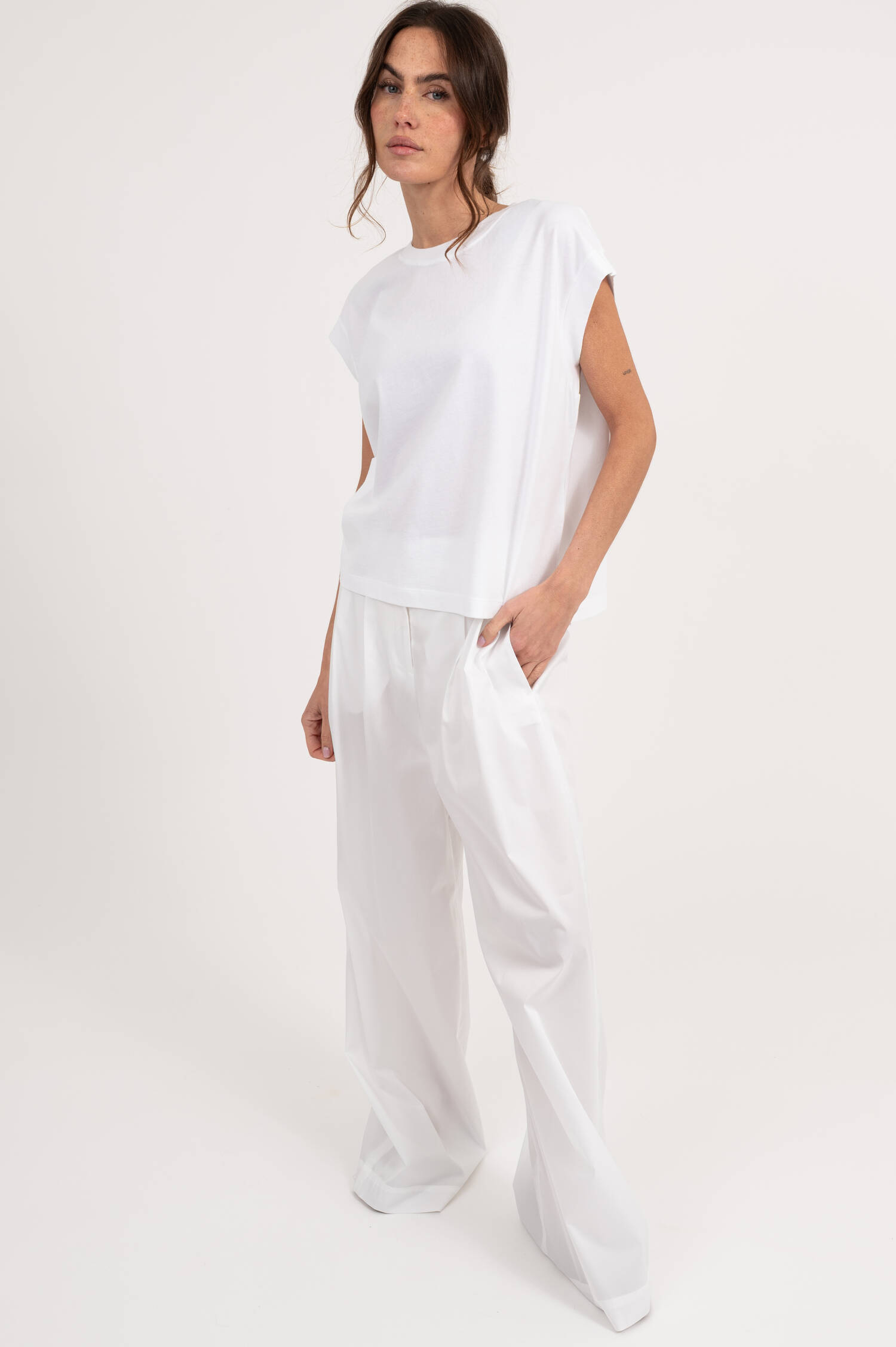 Boxy T-Shirt in Weiß