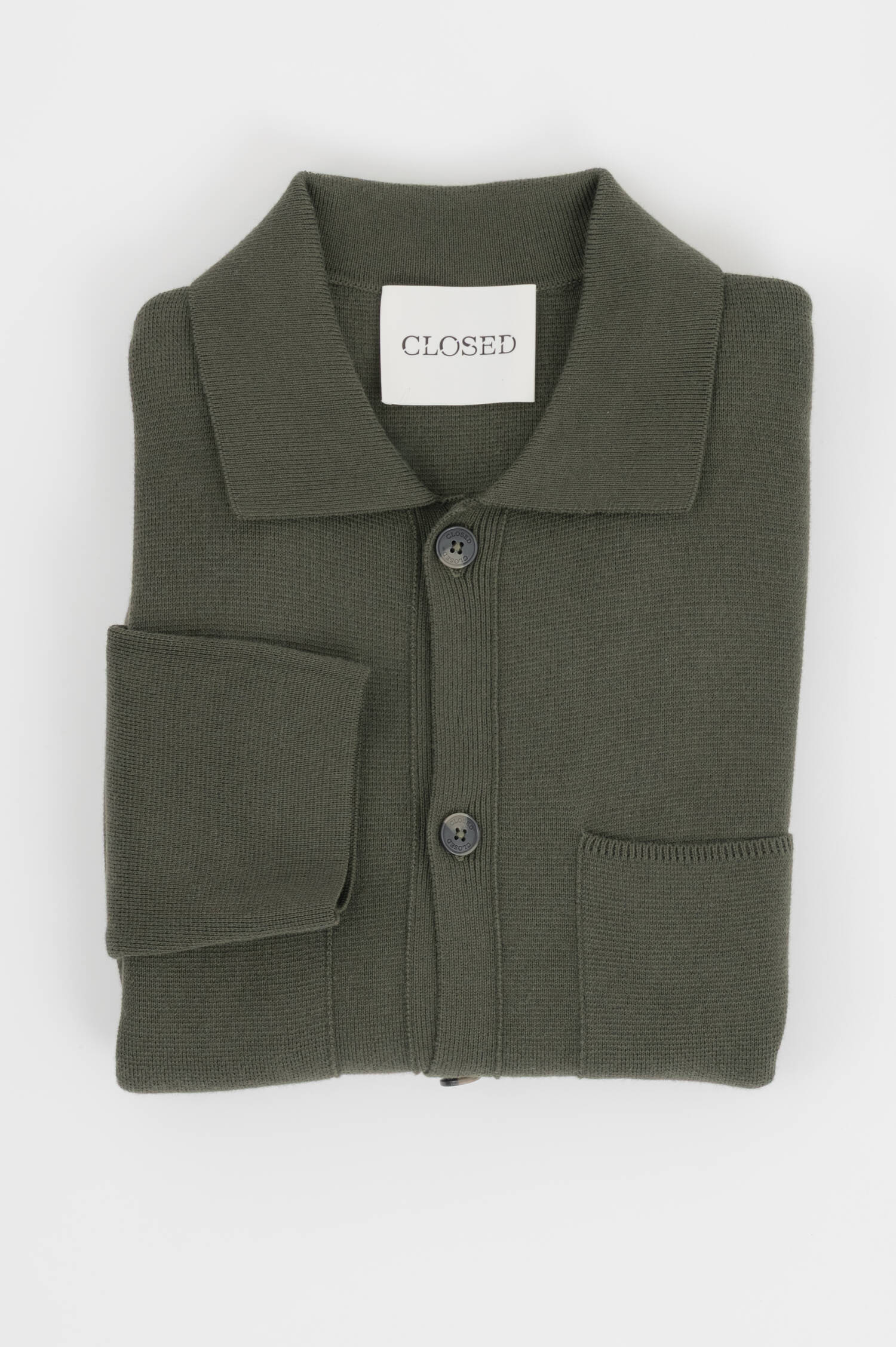 Strickjacke in Oliv Strickjacke in Oliv