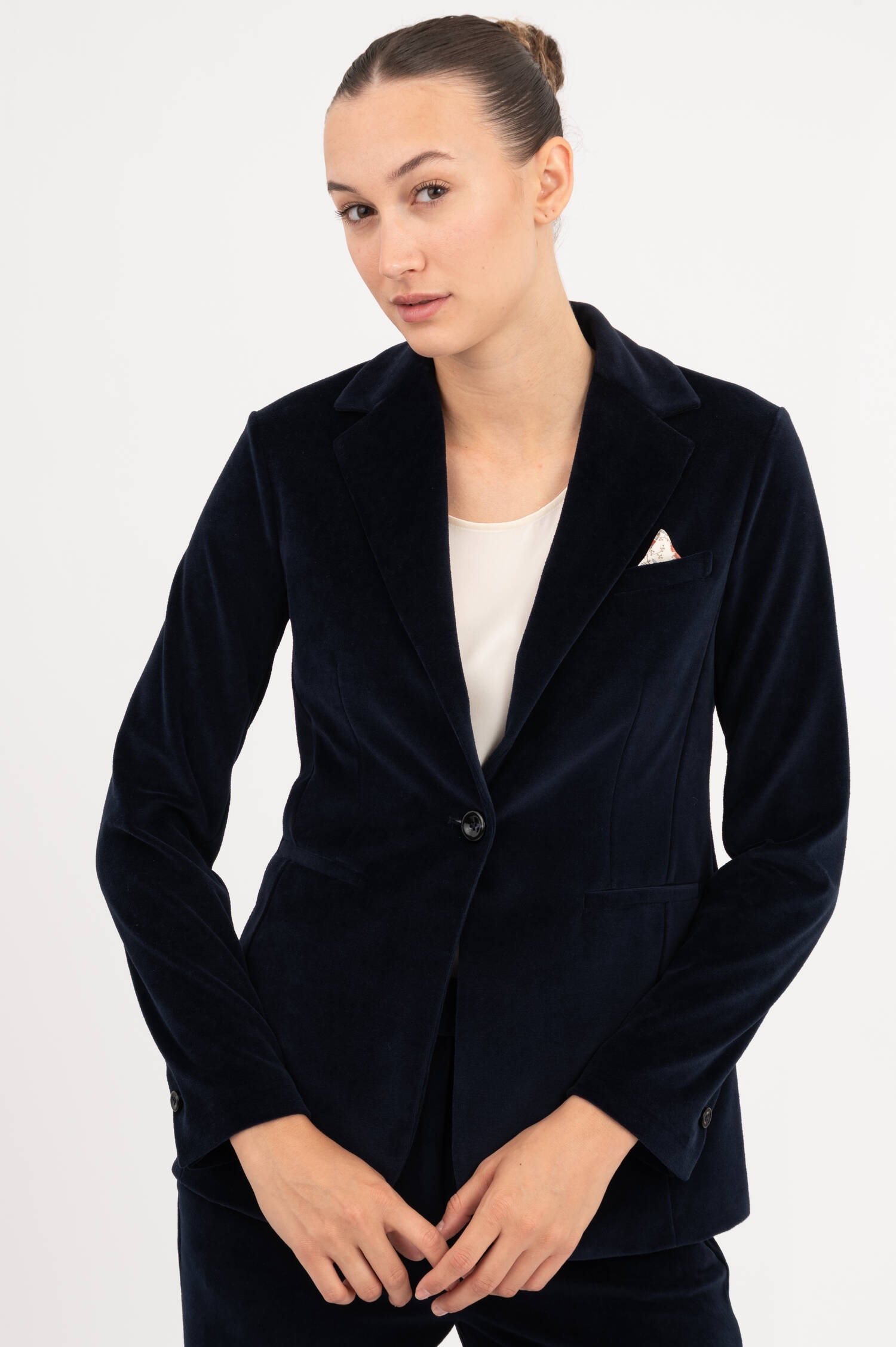 Samtblazer in Navy Samtblazer in Navy