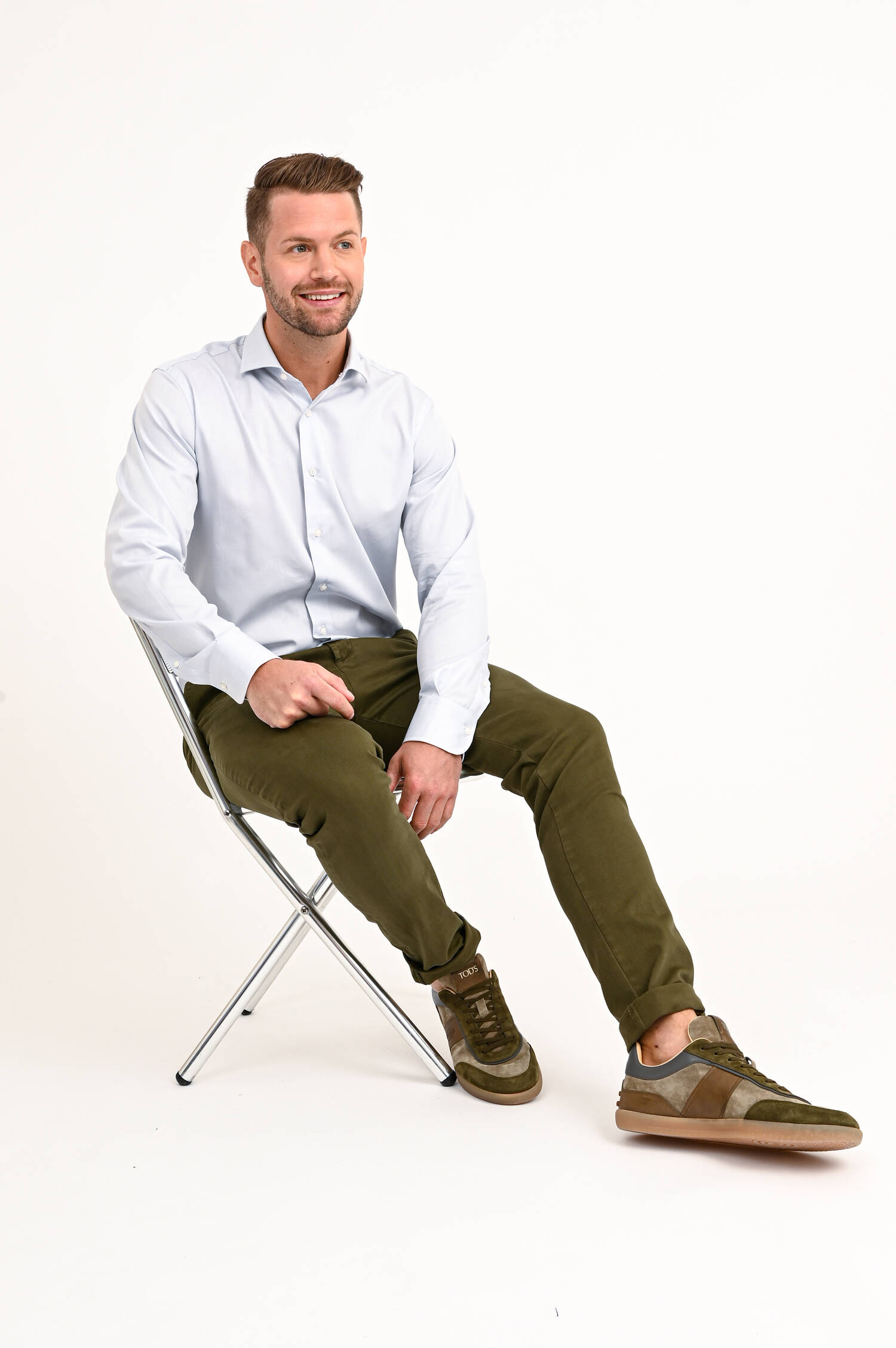 Twill-Hemd in Hellgrau Twill-Hemd in Hellgrau