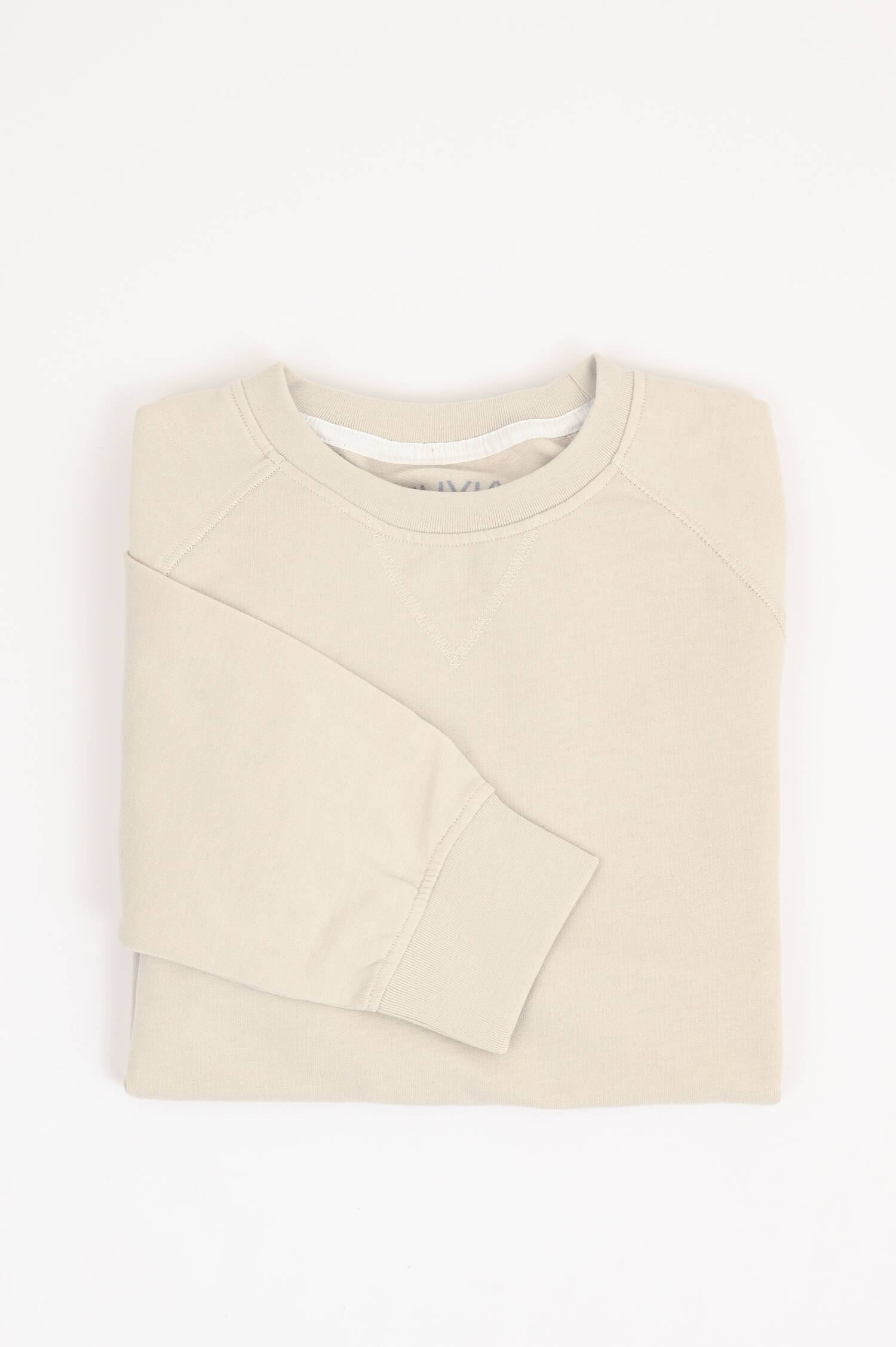 Sweatshirt aus Baumwolle in Creme Sweatshirt aus Baumwolle in Creme