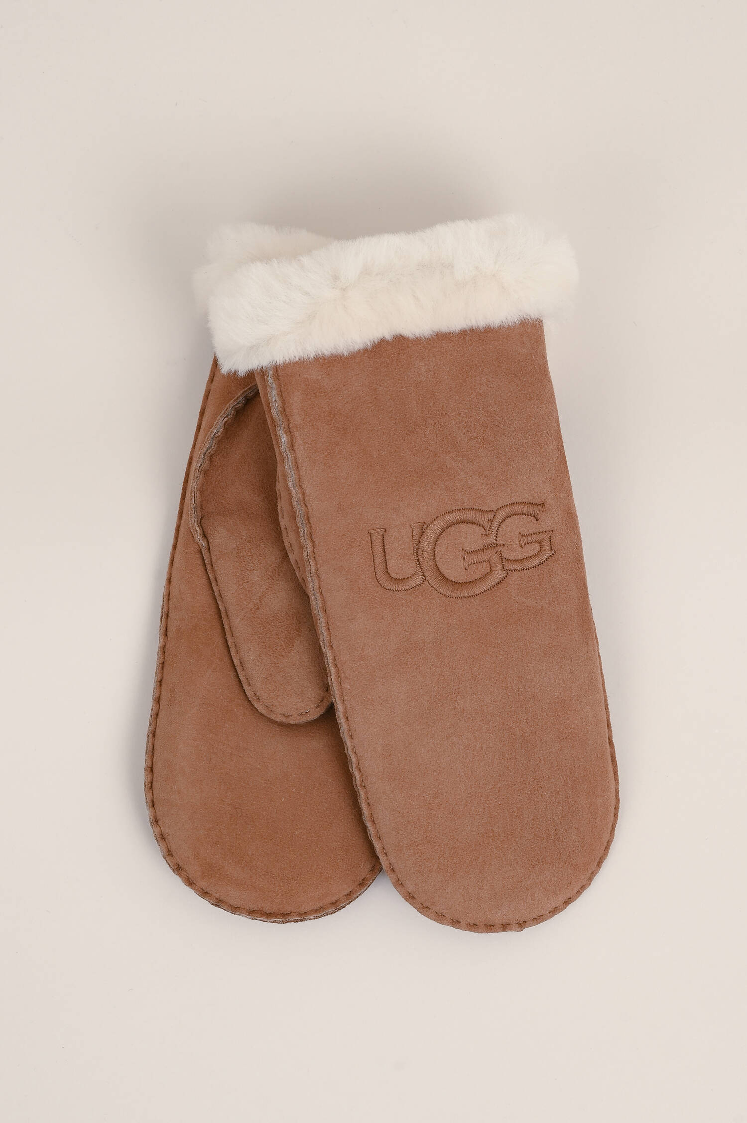 Lammfell Fäustlinge SHEARLING in Chestnut 