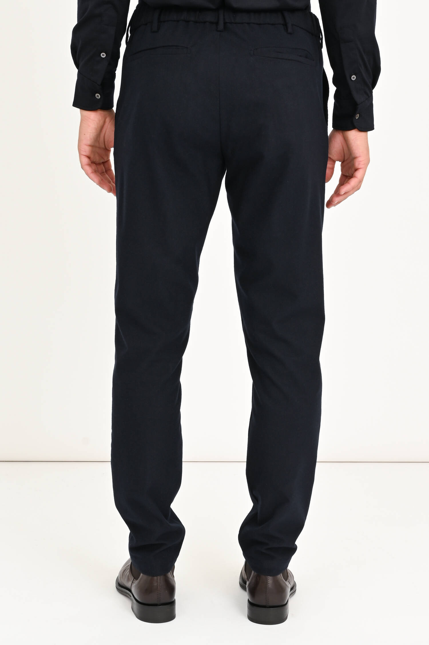 Woll-Optik Hose in Navy