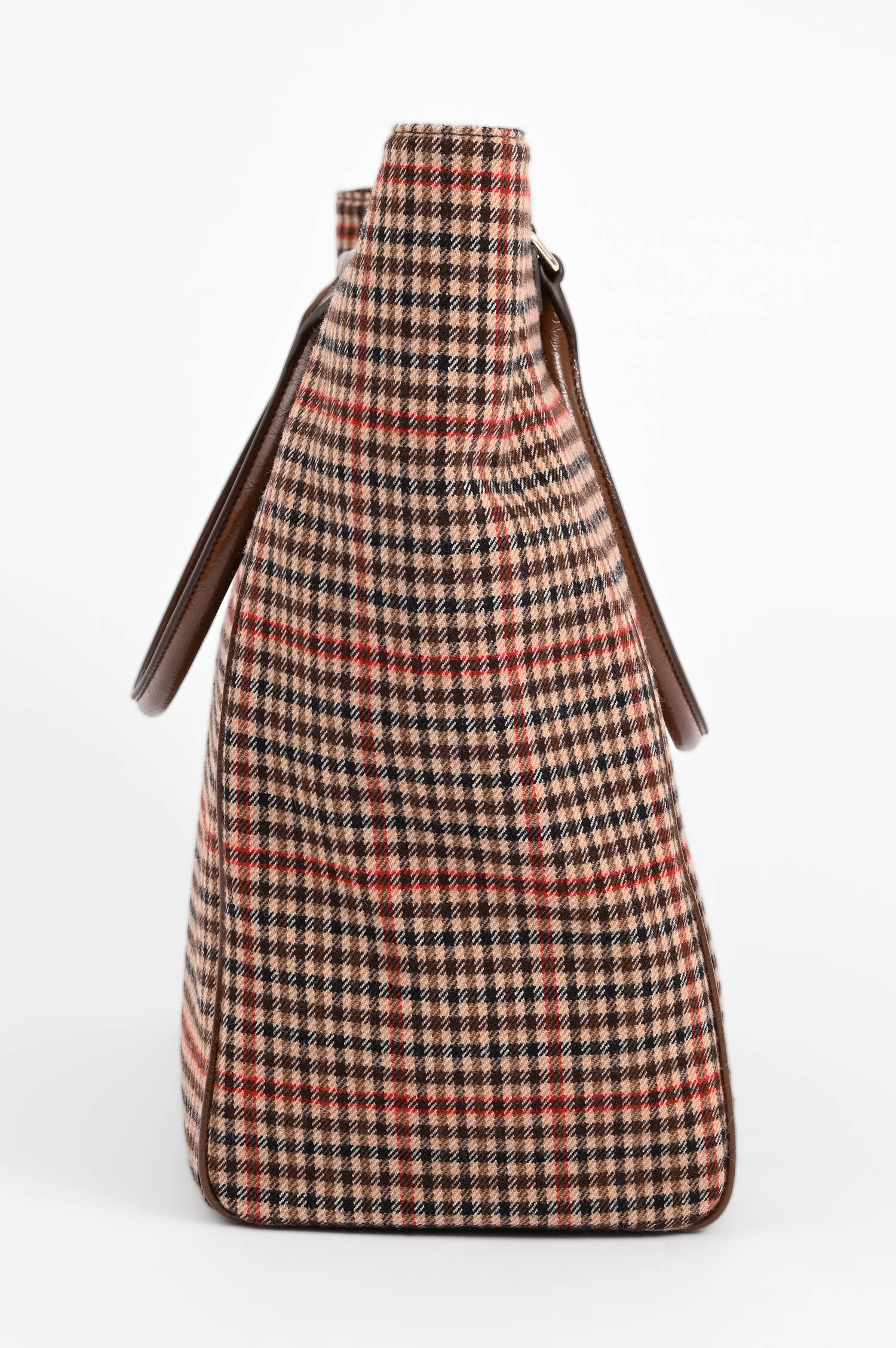 Karierter Shopper in Rot/Braun/Schwarz