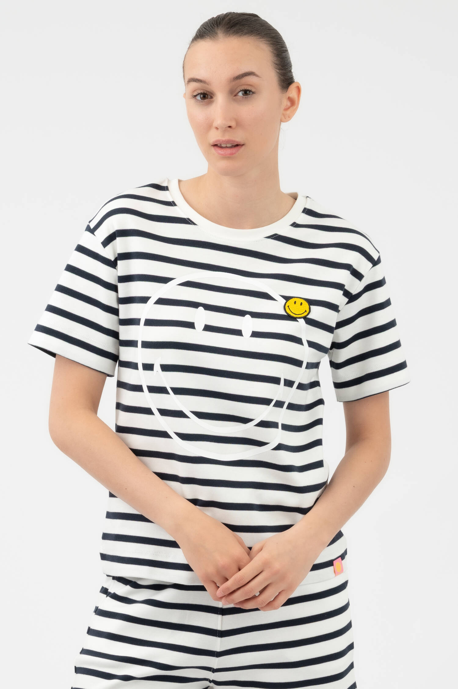 Ringel T-Shirt SMILEY in Blau/Weiß Ringel T-Shirt SMILEY in Blau/Weiß