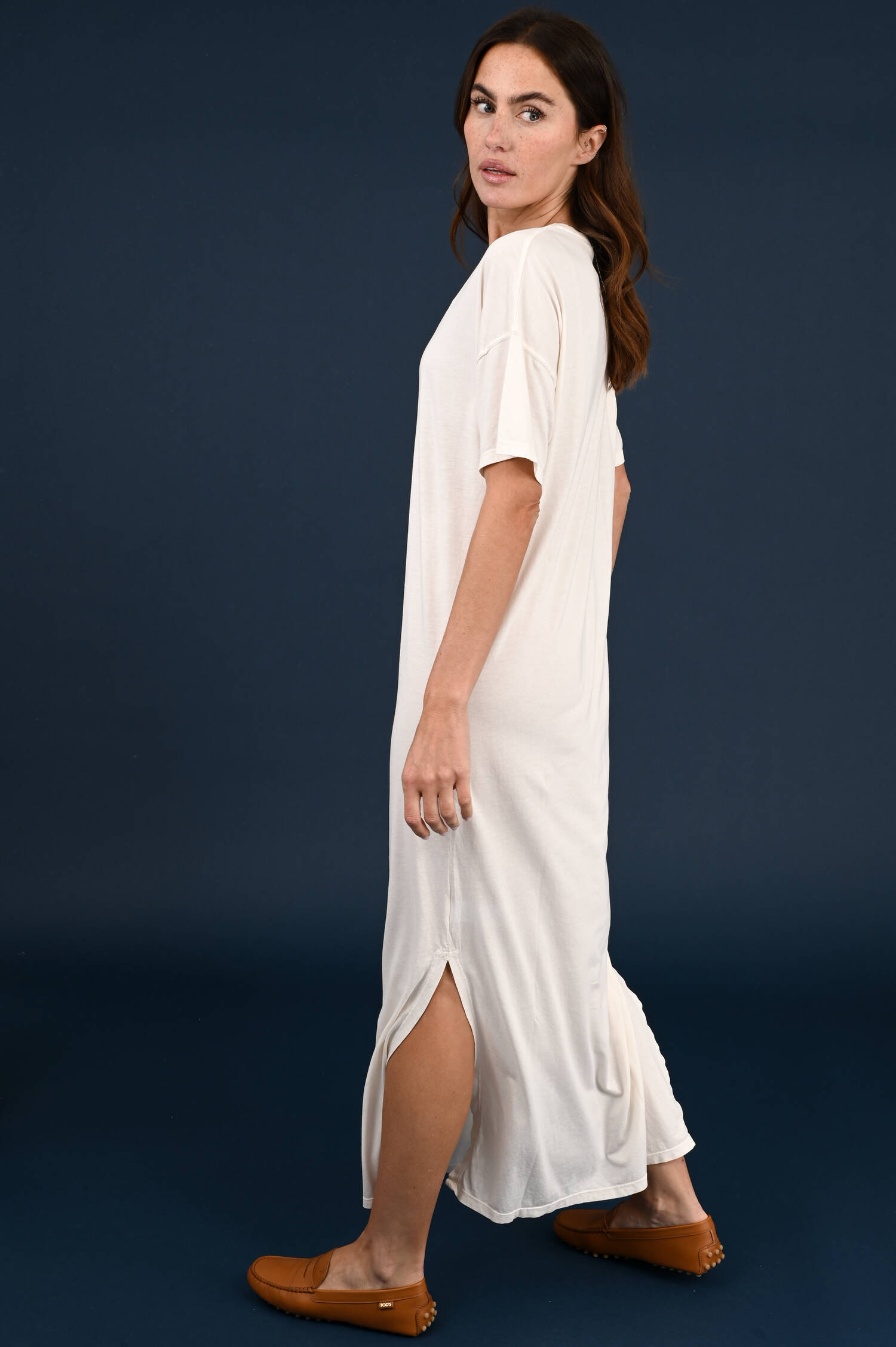 Schlupfkleid in Ecrubeige