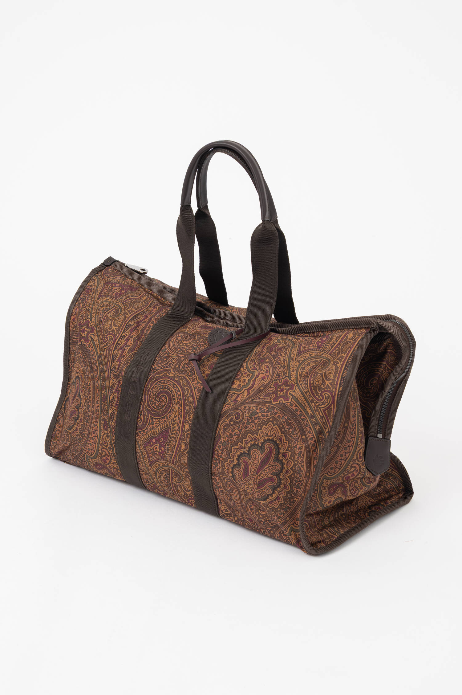 Paisley-Reisetasche in Braun