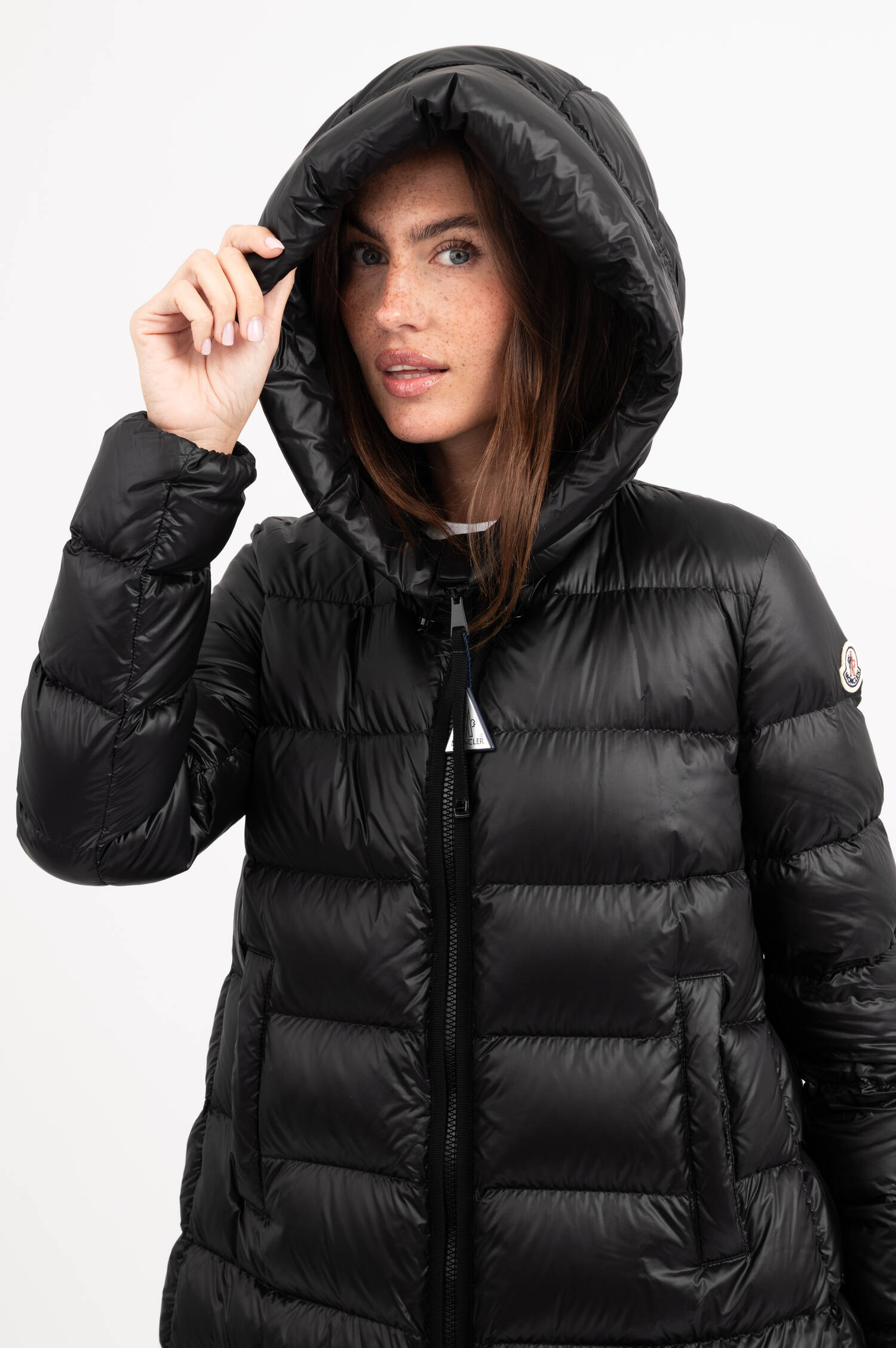 Daunen-Parka SUYENNE in Schwarz