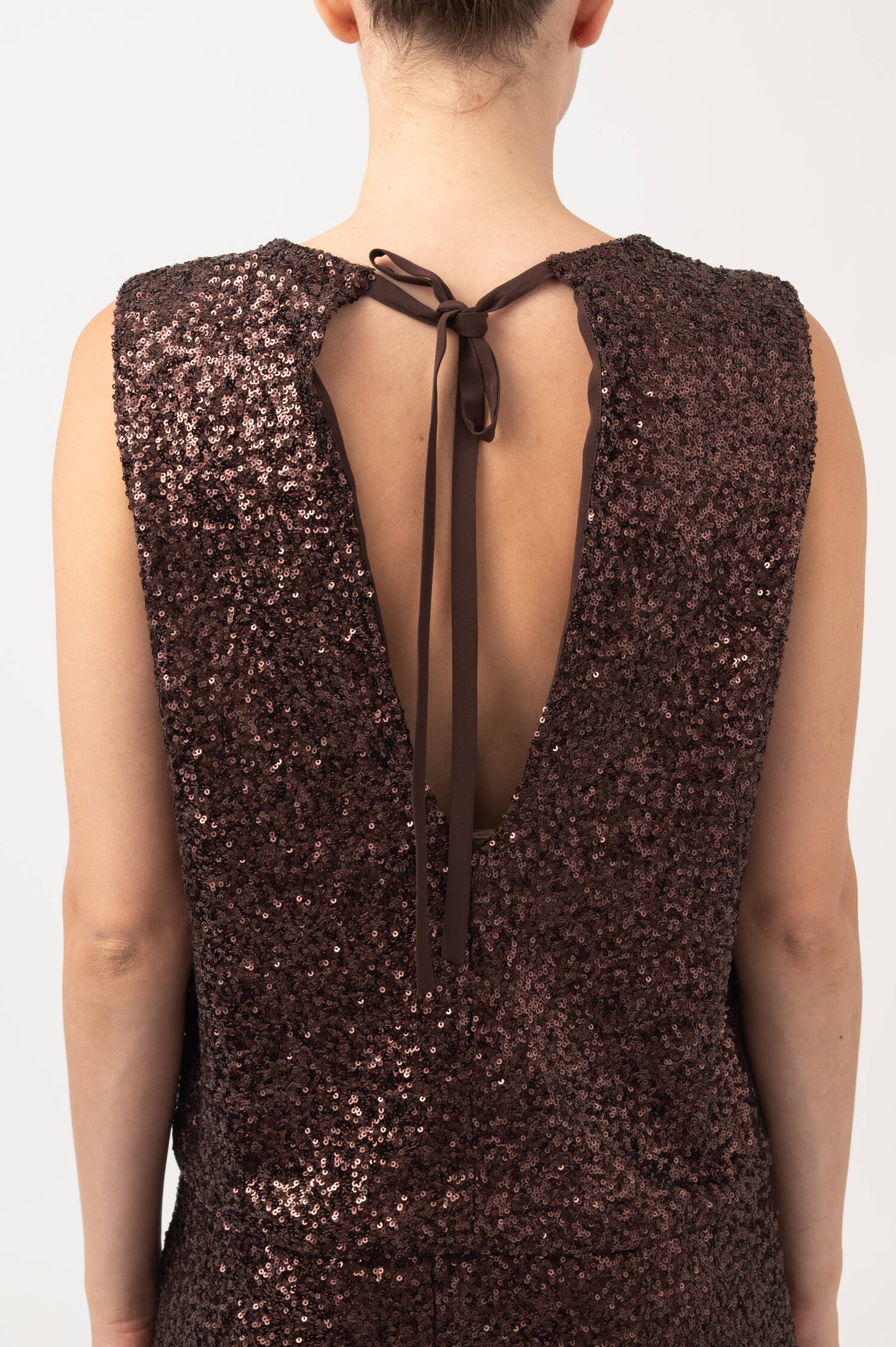 Pailletten Top in Braun Pailletten Top in Braun