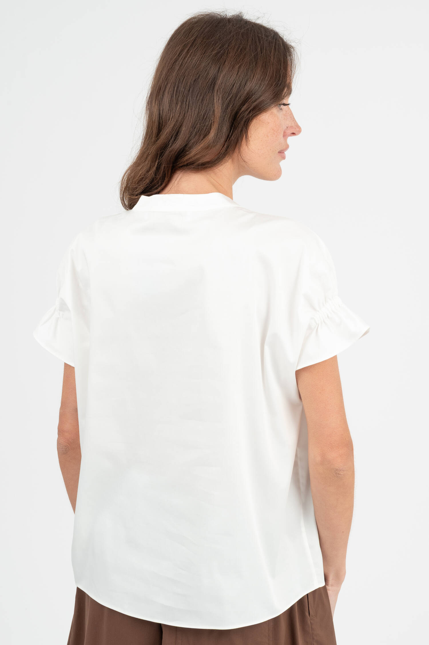 Oversize Bluse in Weiß