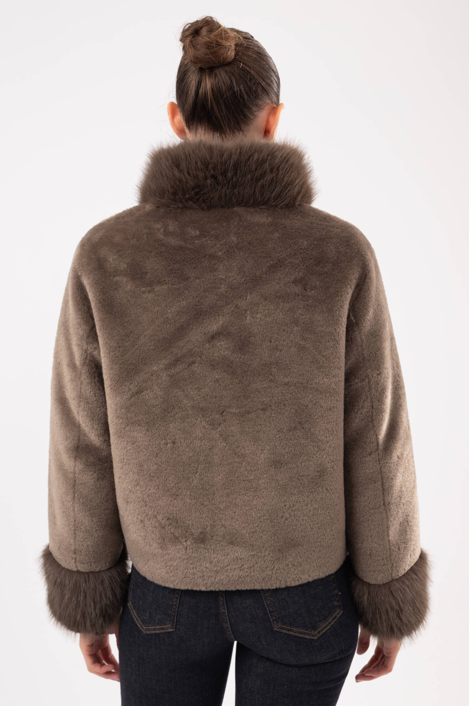 Faux-Fur-Jacke XANA TOSCANY in Braun