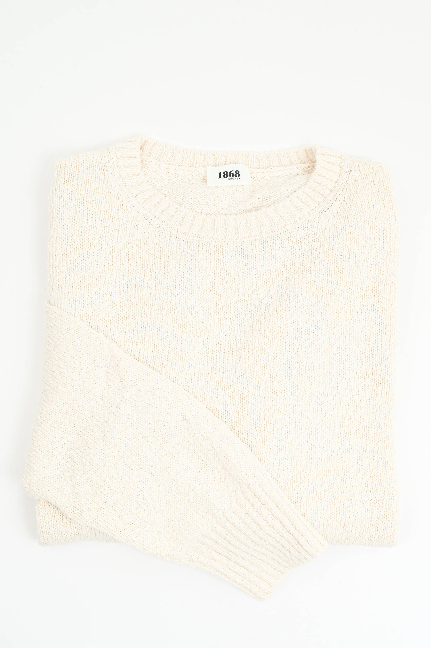 Pullover aus Baumwolle in Creme