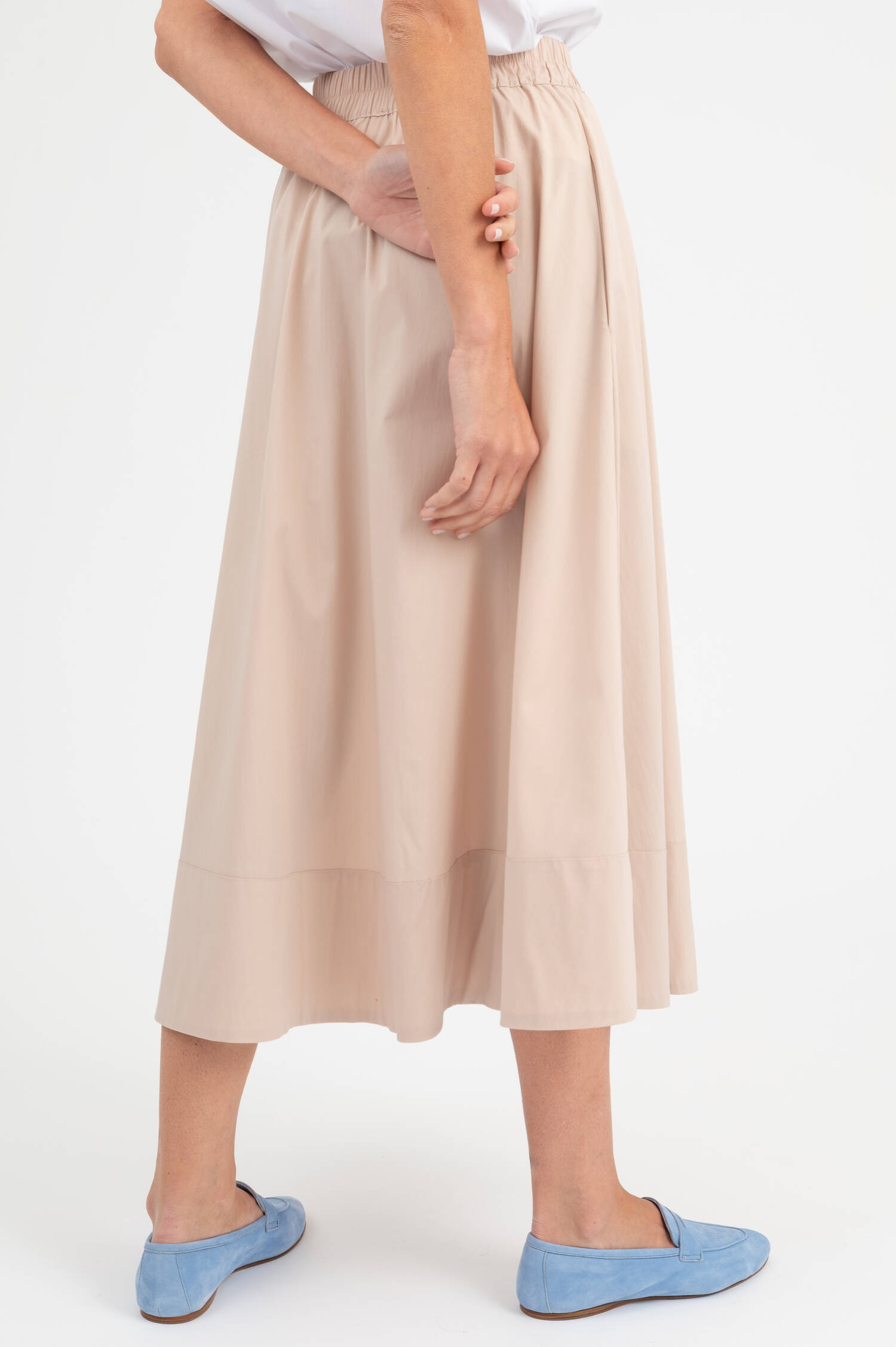 Popeline Rock in Beige