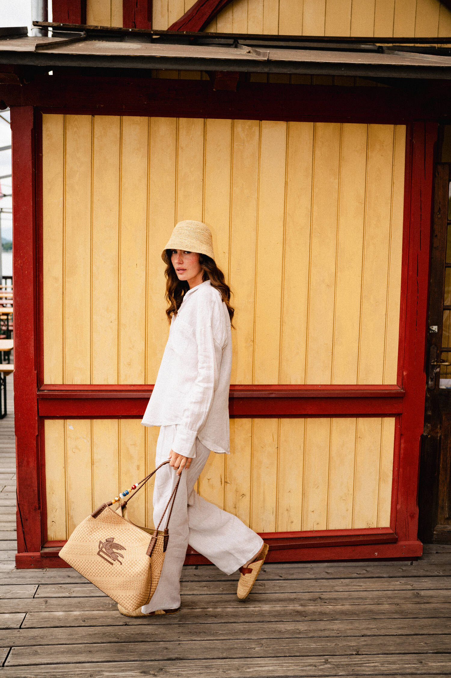 Leinenhose in Beige Leinenhose in Beige