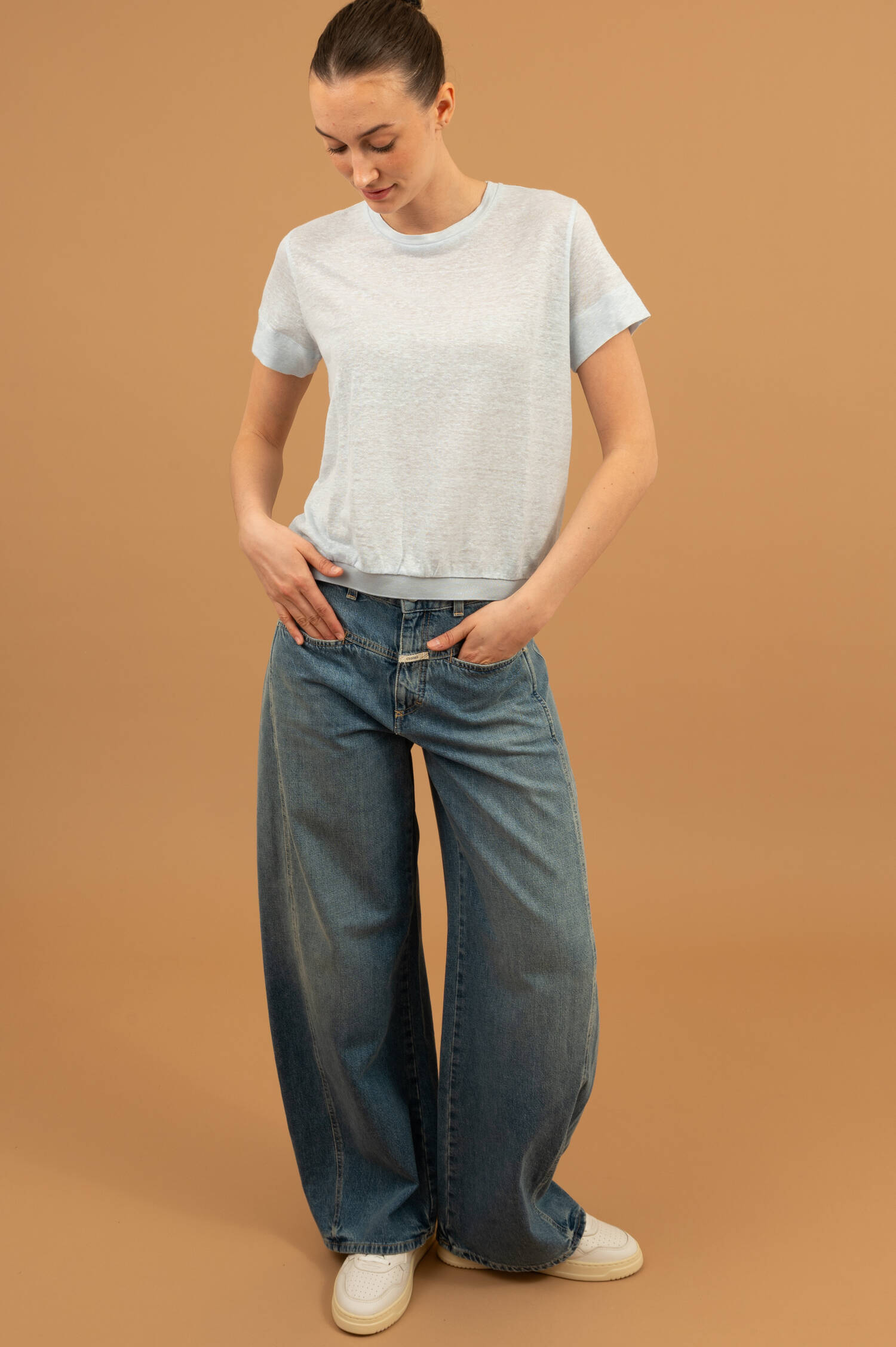 Hanf T-Shirt NATURAL EASE in Skyblau