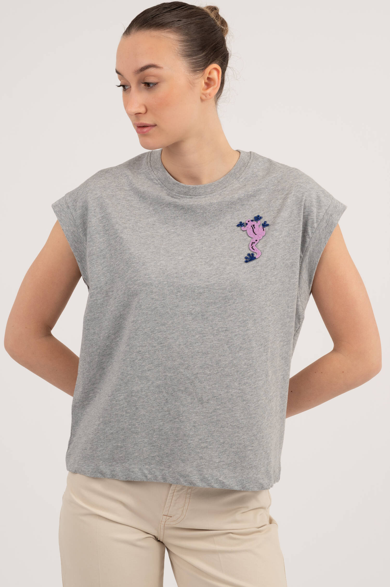 T-Shirt JUNGALA in Grau