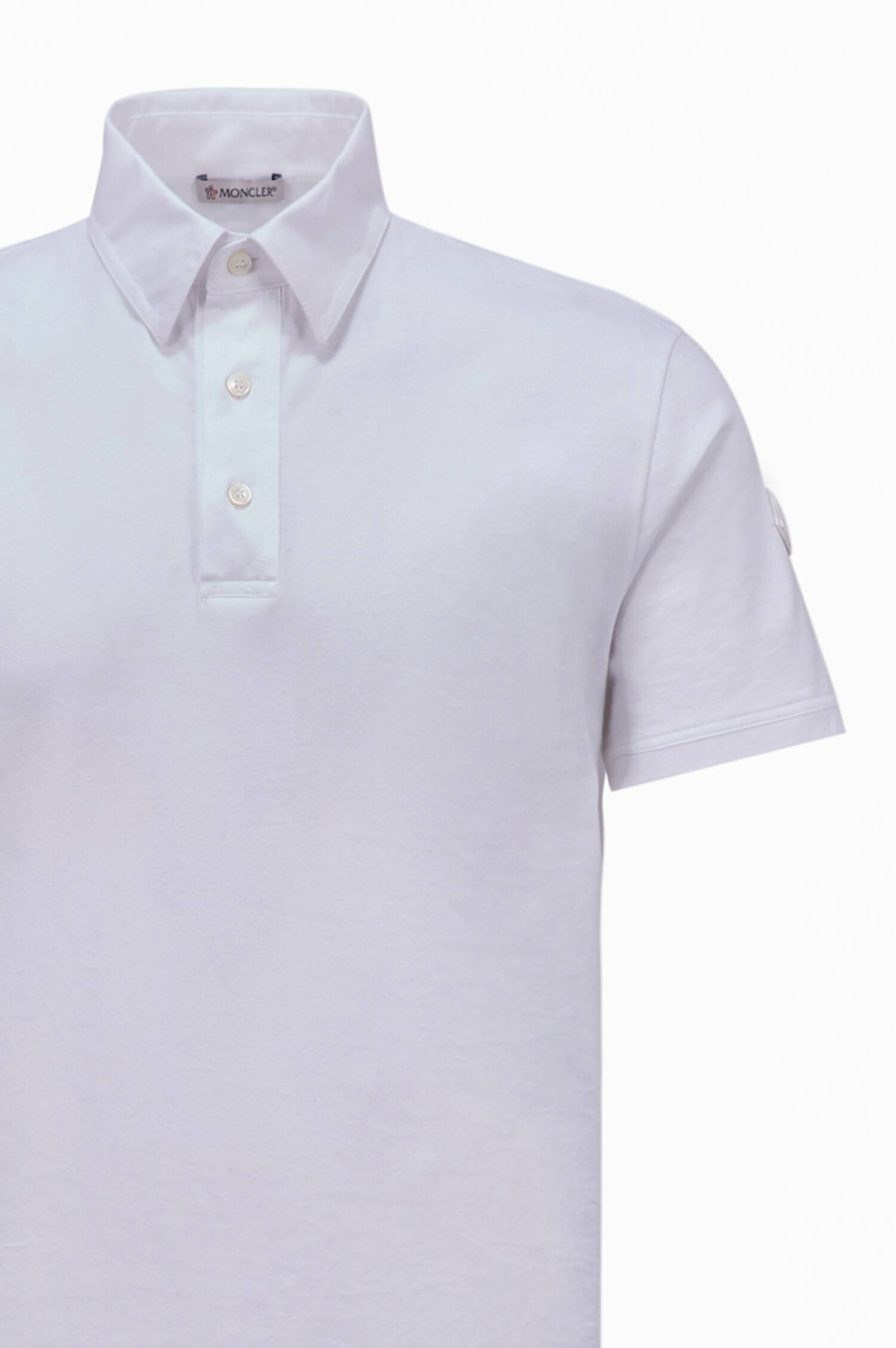 Poloshirt aus Baumwolle in Weiß