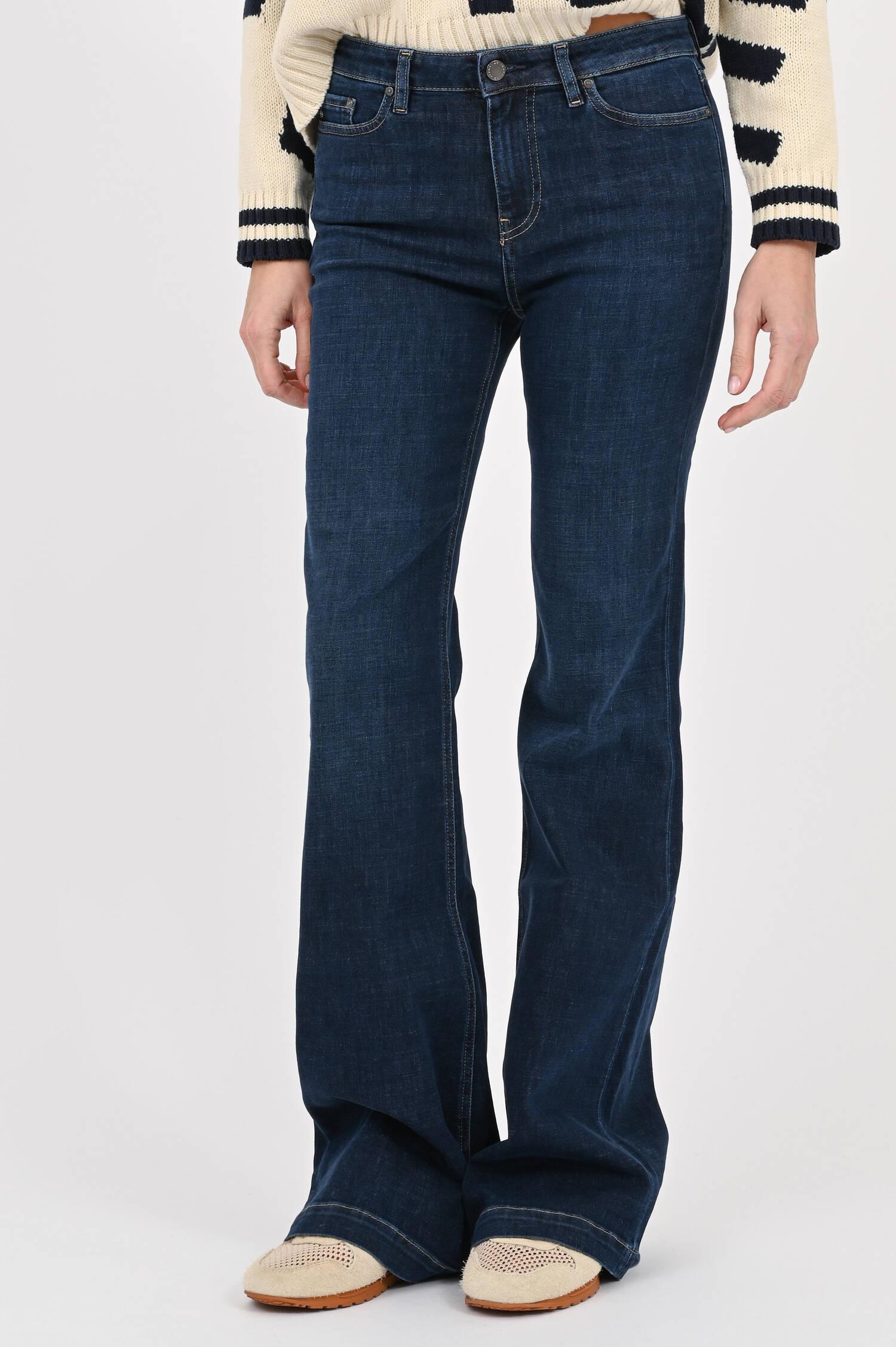 Flared-Jeans TROPEA in Dark Blue