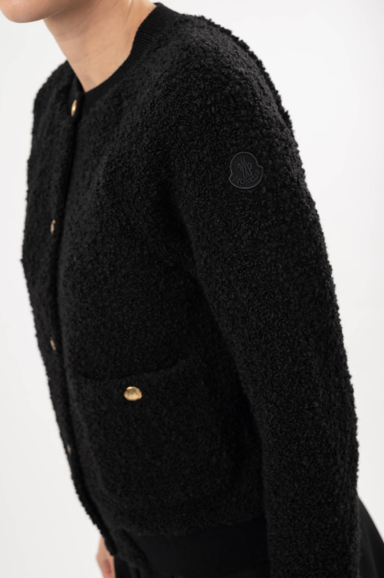 Bouclé-Cardigan in Schwarz Bouclé-Cardigan in Schwarz