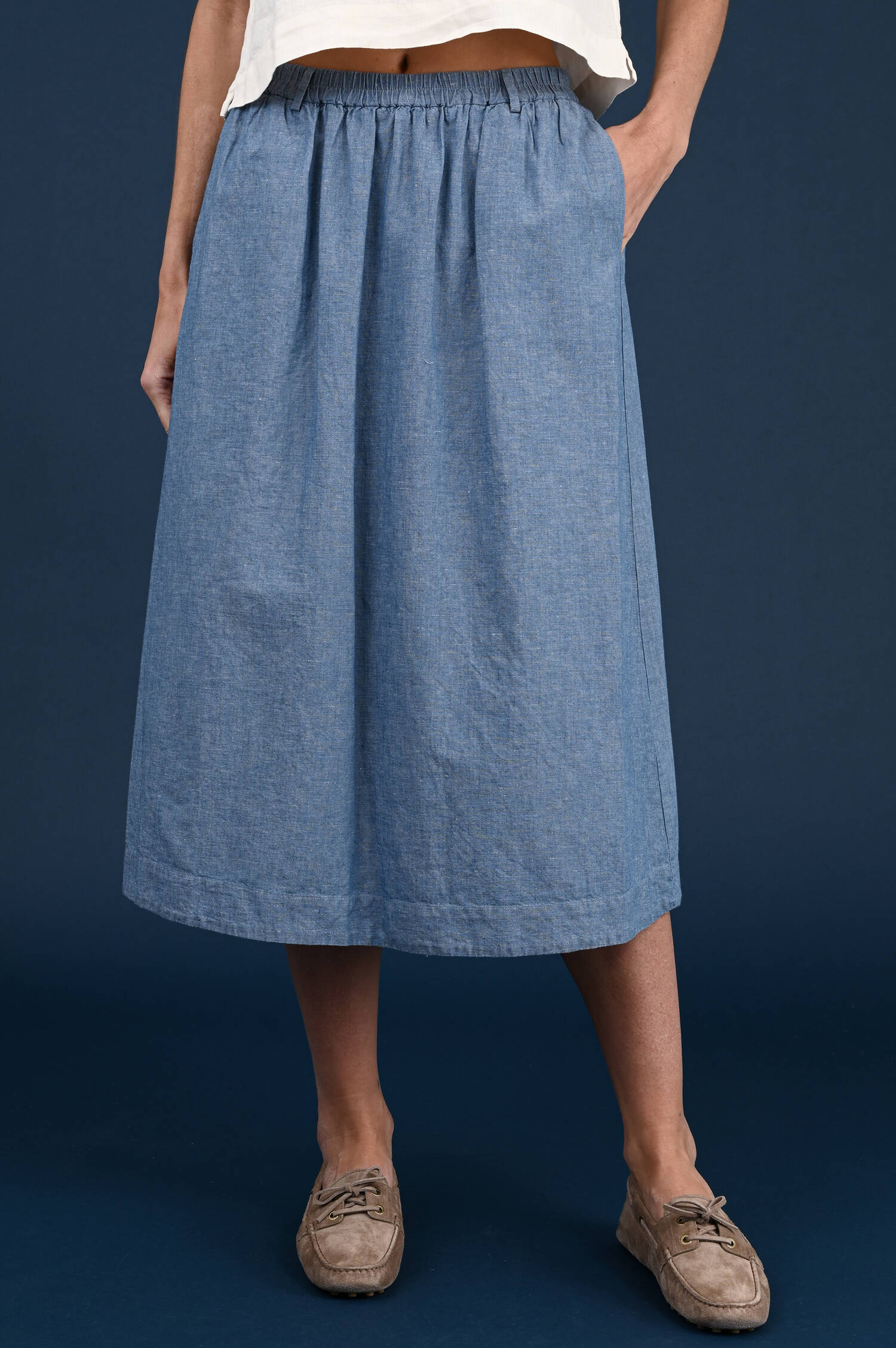 Schlupfrock in Mediumblau Schlupfrock in Mediumblau