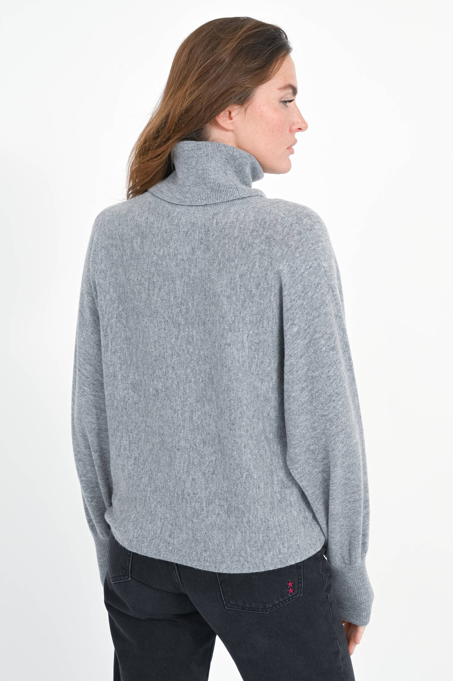 Pullover aus Woll-Cashmere-Mix in Mittelgrau