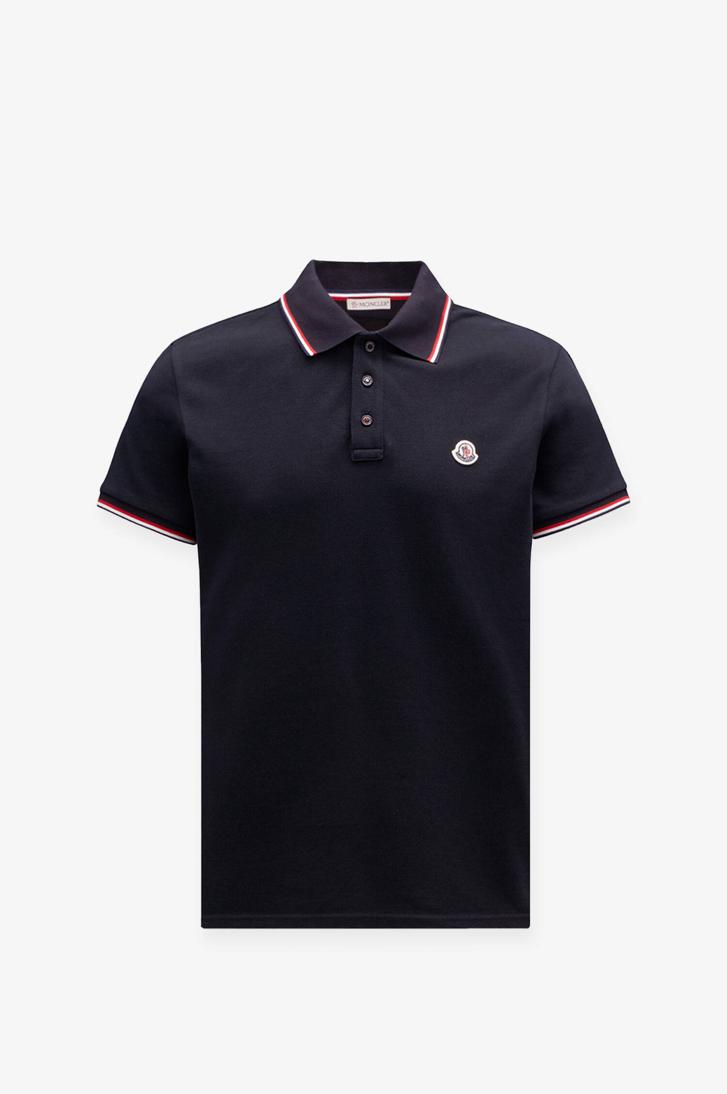 Poloshirt mit Streifen-Details in Weiß