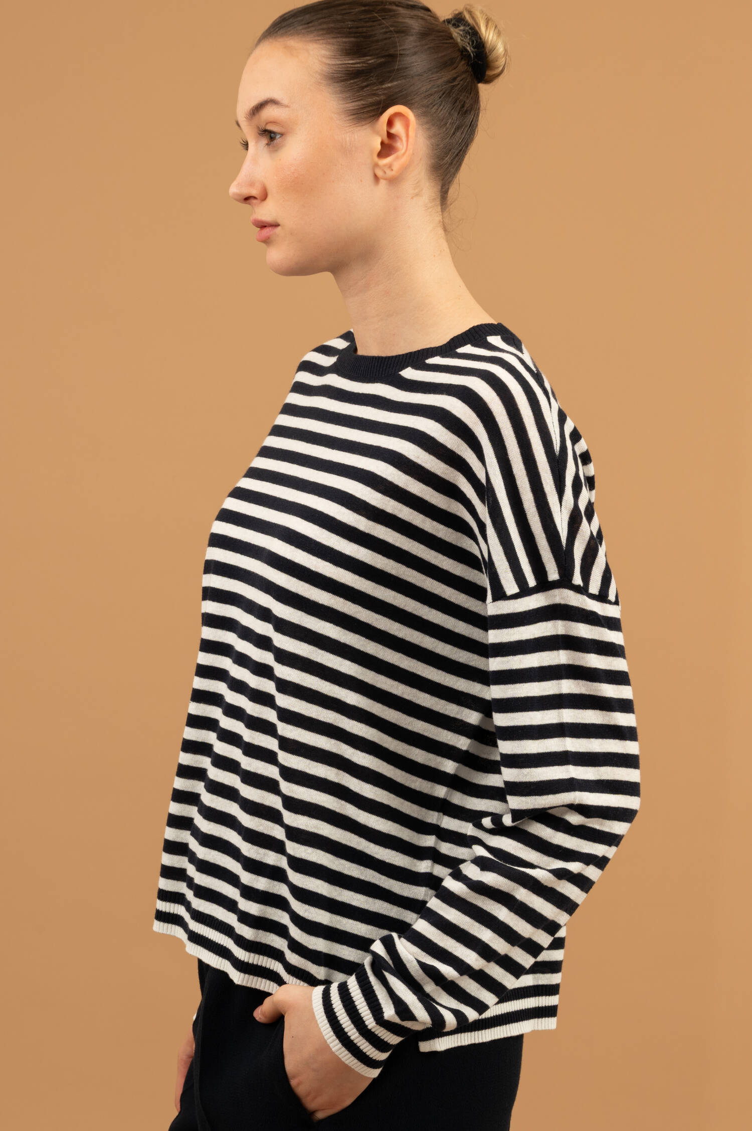 Langarm Ringelshirt in Navy/Weiß Langarm Ringelshirt in Navy/Weiß