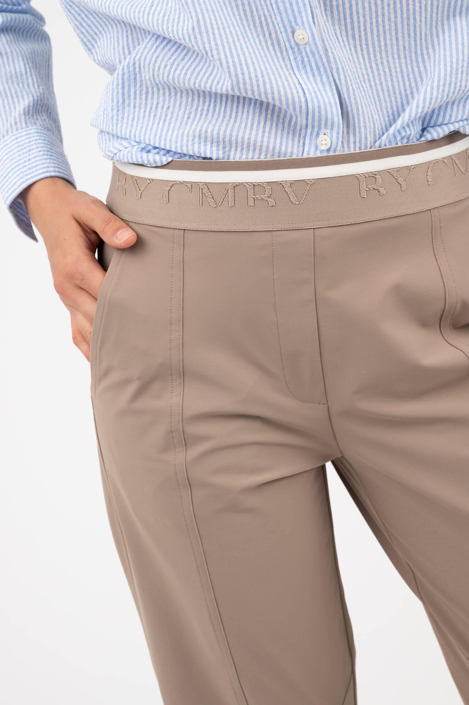 Cropped Hose EDEN in Taupe