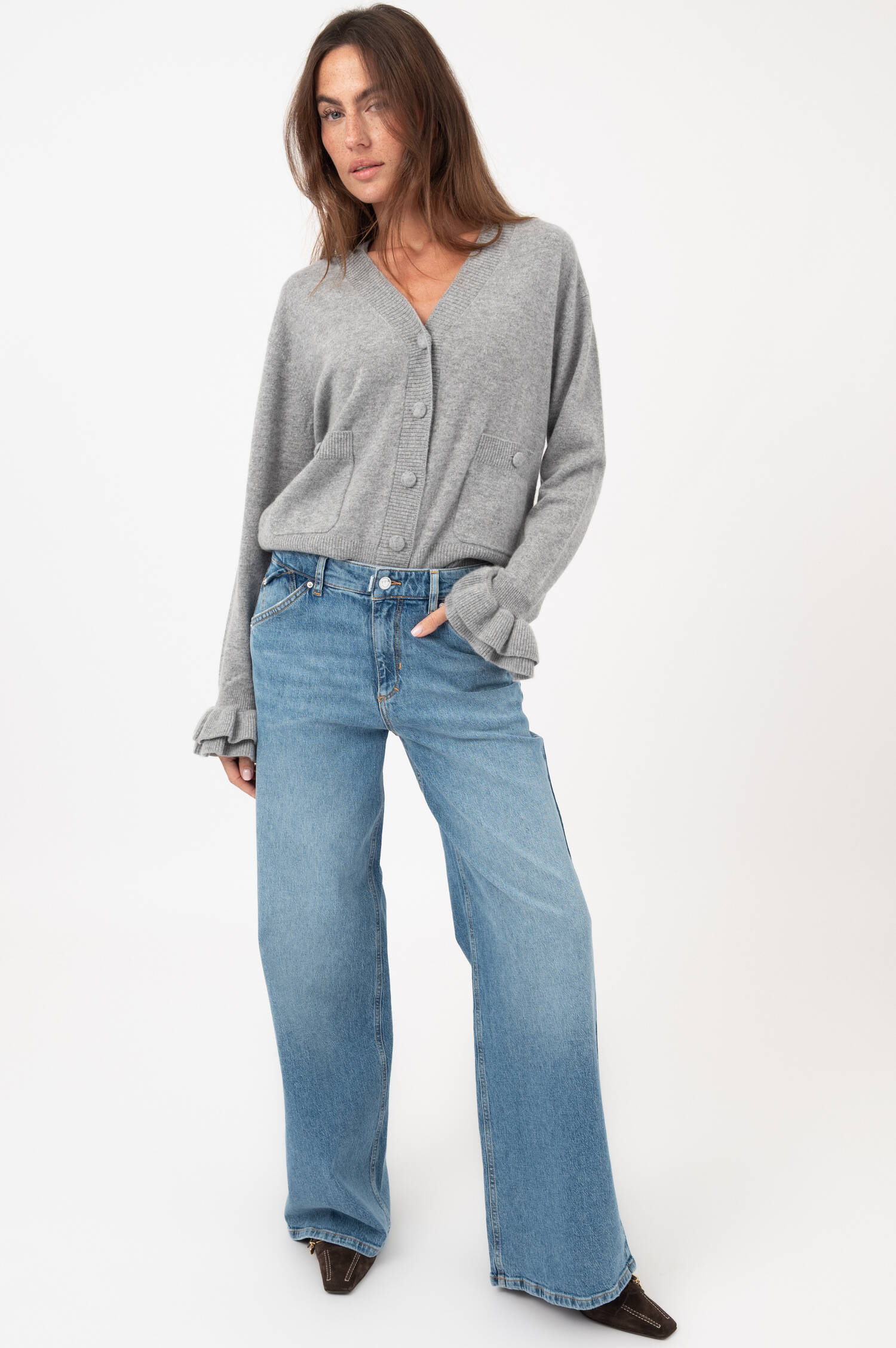 Baggy-Wide-Leg-Jeans THE RAVER in Blau Baggy-Wide-Leg-Jeans THE RAVER in Blau