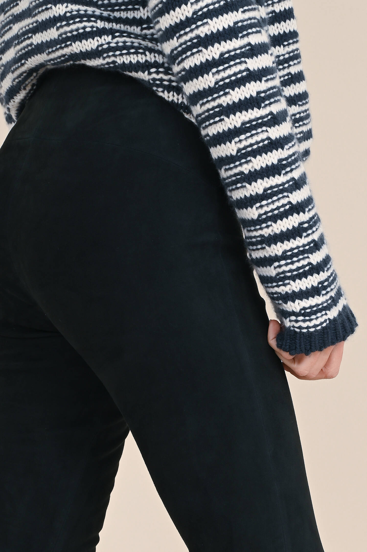 Veloursleder Legging in Midnight Veloursleder Legging in Midnight